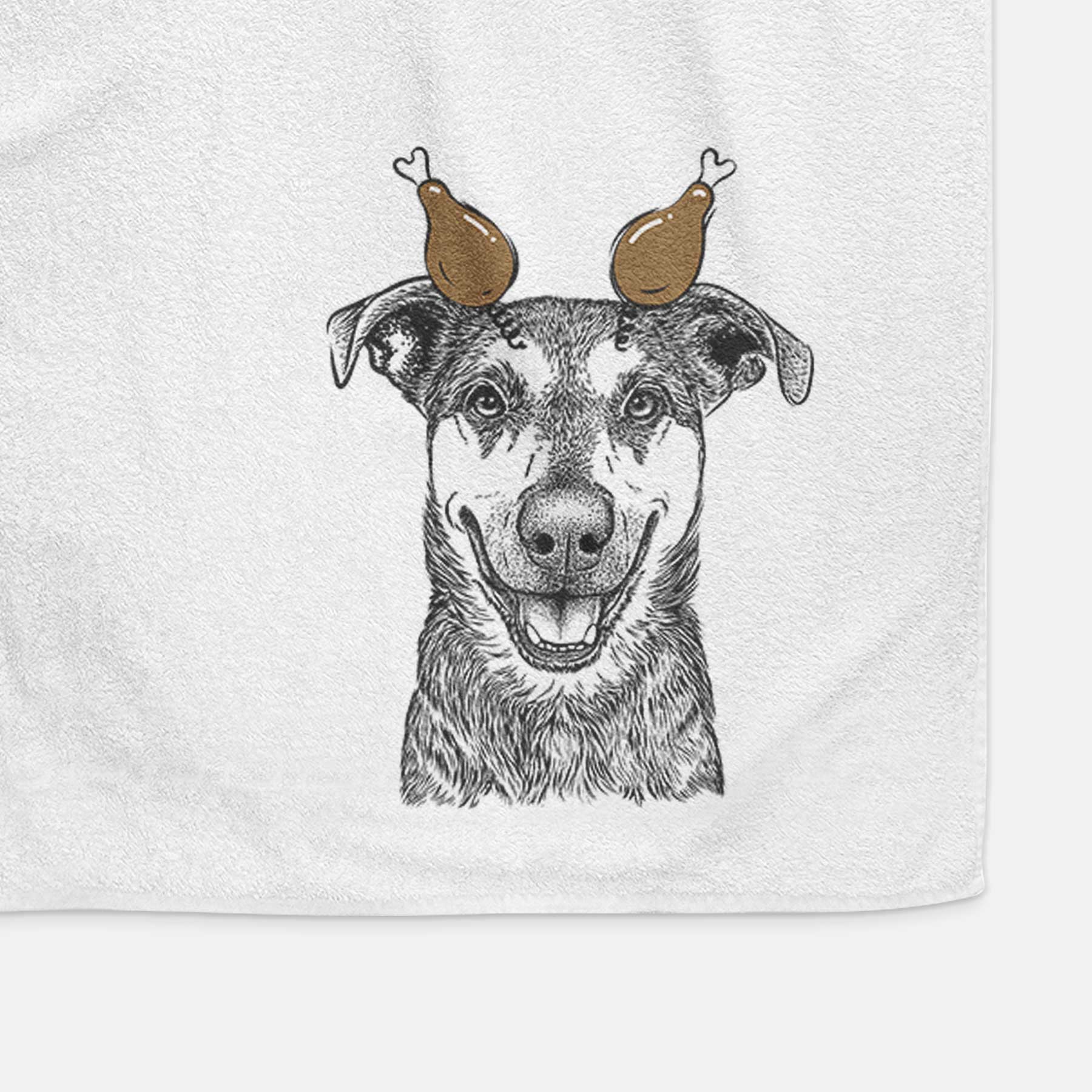 Case the Mixed Breed Decorative Hand Towel