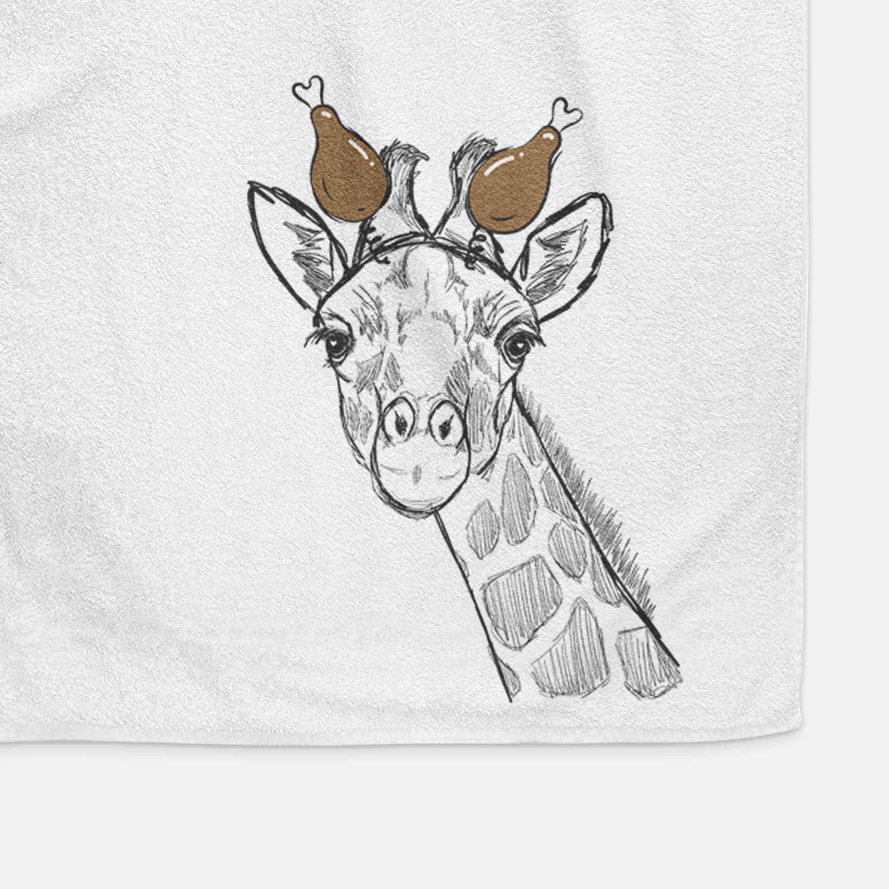 Cedrick the Giraffe Decorative Hand Towel