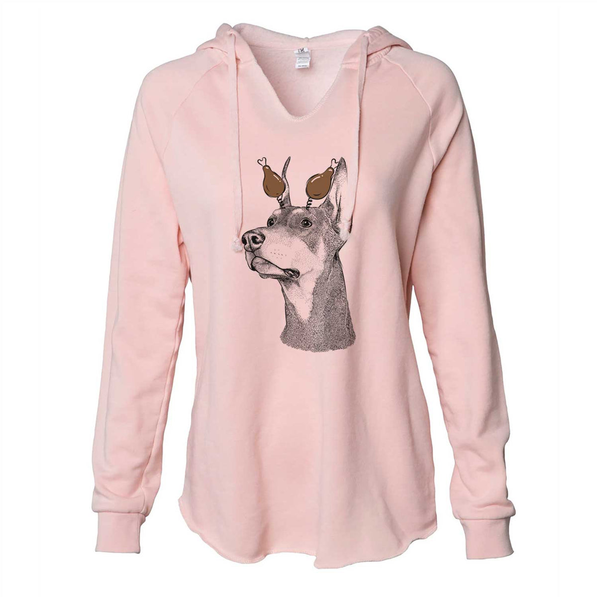 Thanksgiving Cenza the Doberman Pinscher - Cali Wave Hooded Sweatshirt