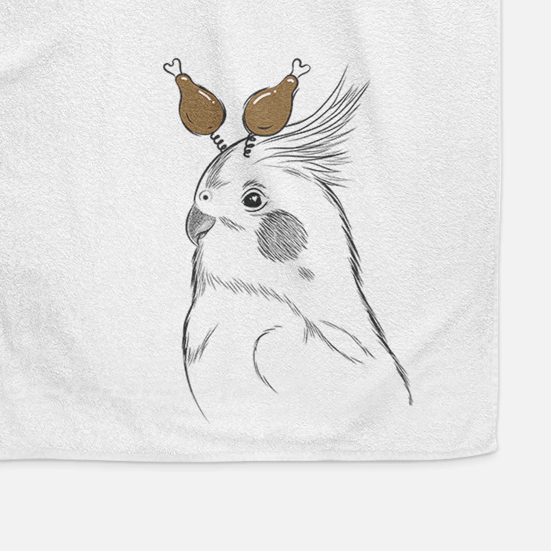 Charlie the Cockatiel Decorative Hand Towel