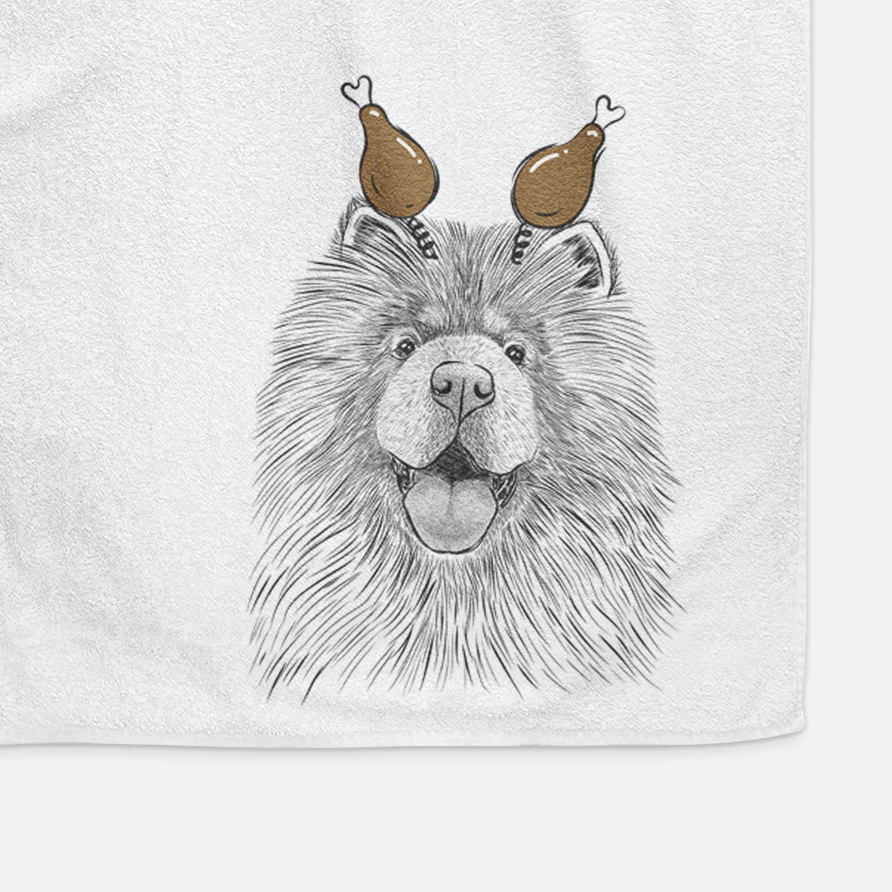 Charming Charlie the Chow Chow Decorative Hand Towel