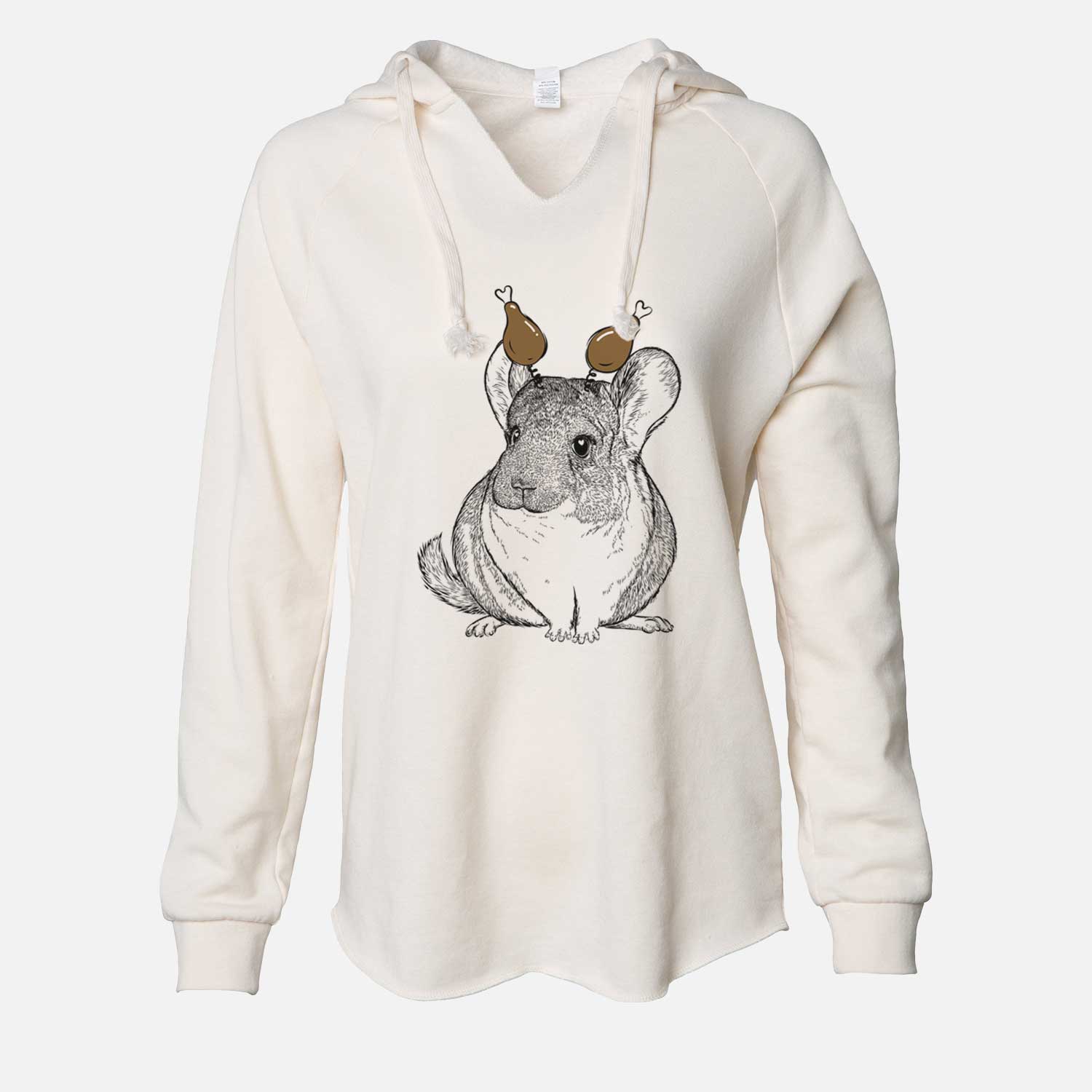 Thanksgiving Cheddar the Chinchilla - Cali Wave Hooded Sweatshirt