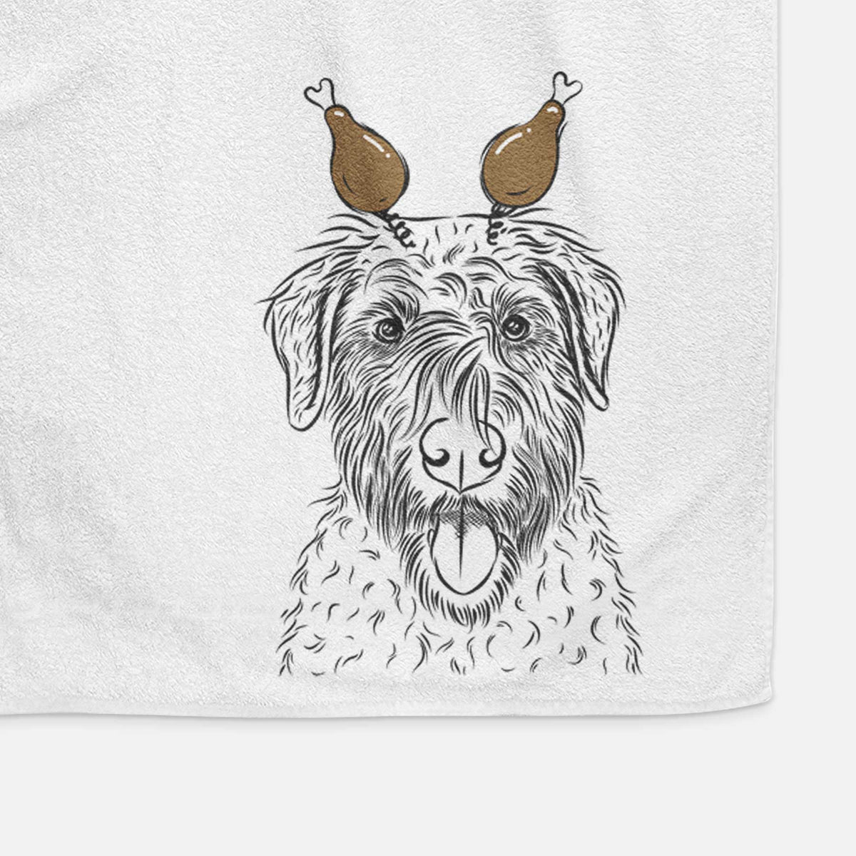 Chester the Soft Coated Wheaten Terrier Decorative Hand Towel