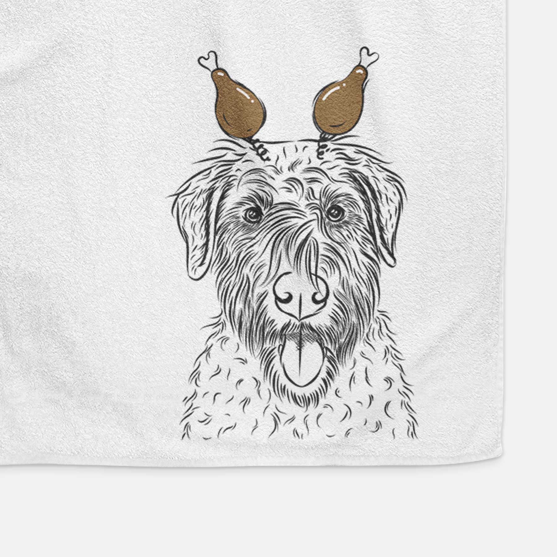 Chester the Soft Coated Wheaten Terrier Decorative Hand Towel