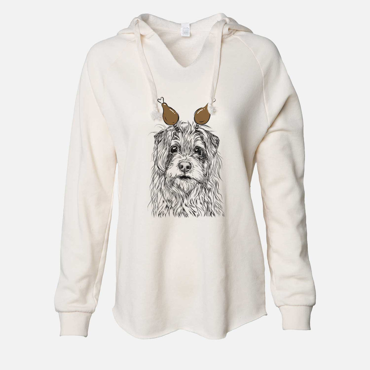 Thanksgiving Chester the Terrier Mix - Cali Wave Hooded Sweatshirt