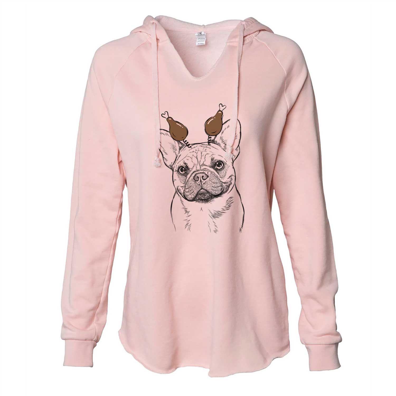 Thanksgiving Chew Chew the French Bulldog - Cali Wave Hooded Sweatshirt