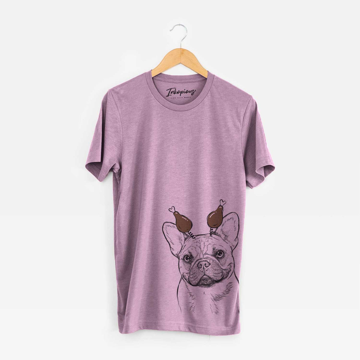 Thanksgiving Chew Chew the French Bulldog - Unisex Crewneck