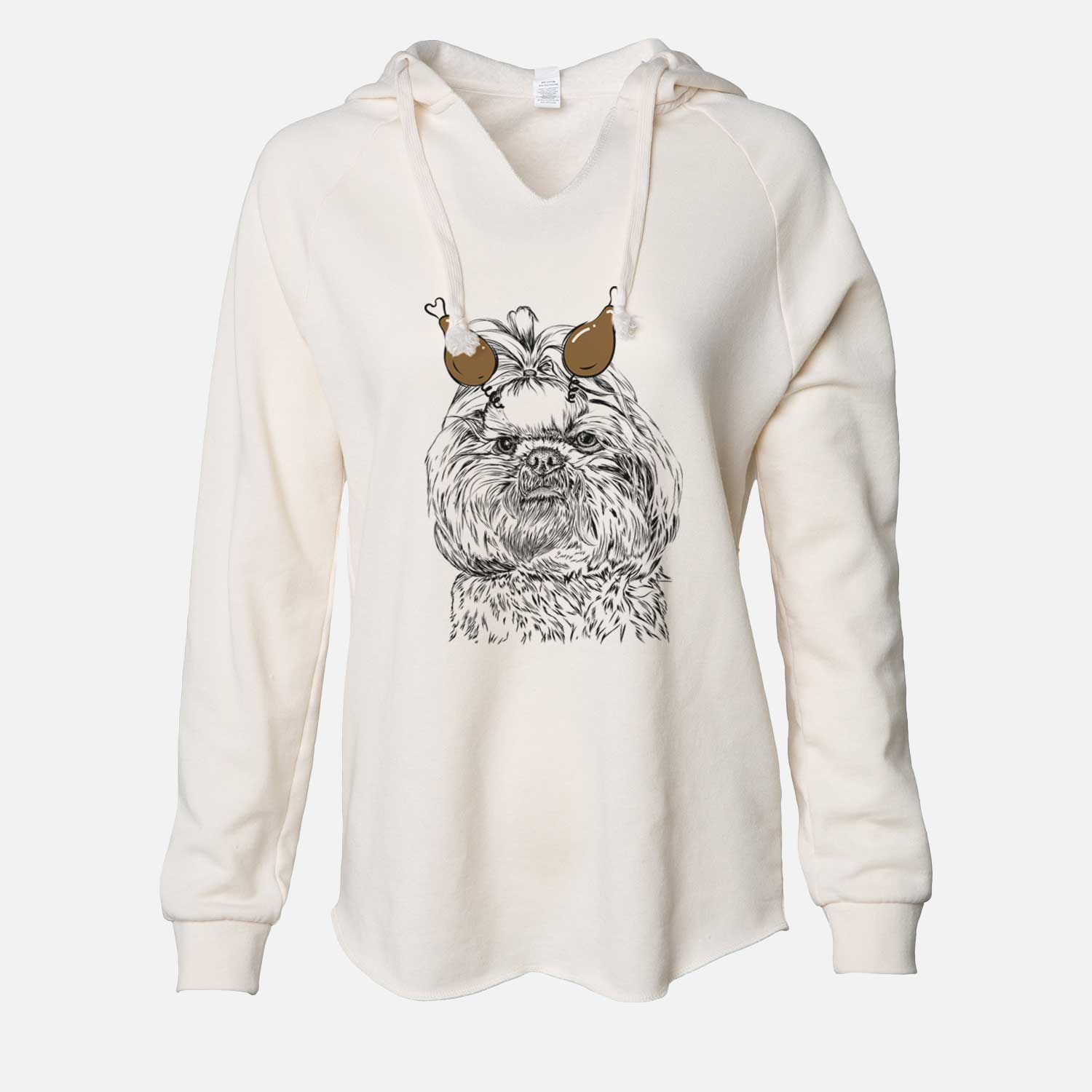 Thanksgiving Chewie the Shih Tzu - Cali Wave Hooded Sweatshirt