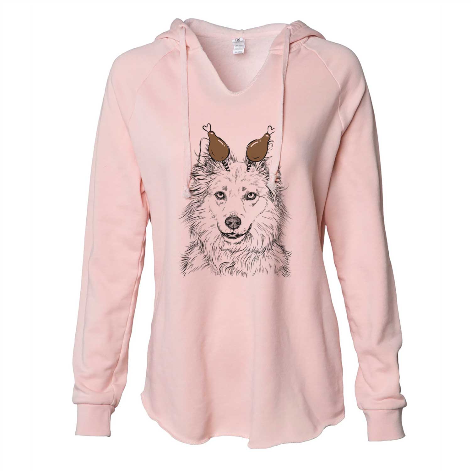 Thanksgiving Chia the Samoyed Husky Mix - Cali Wave Hooded Sweatshirt