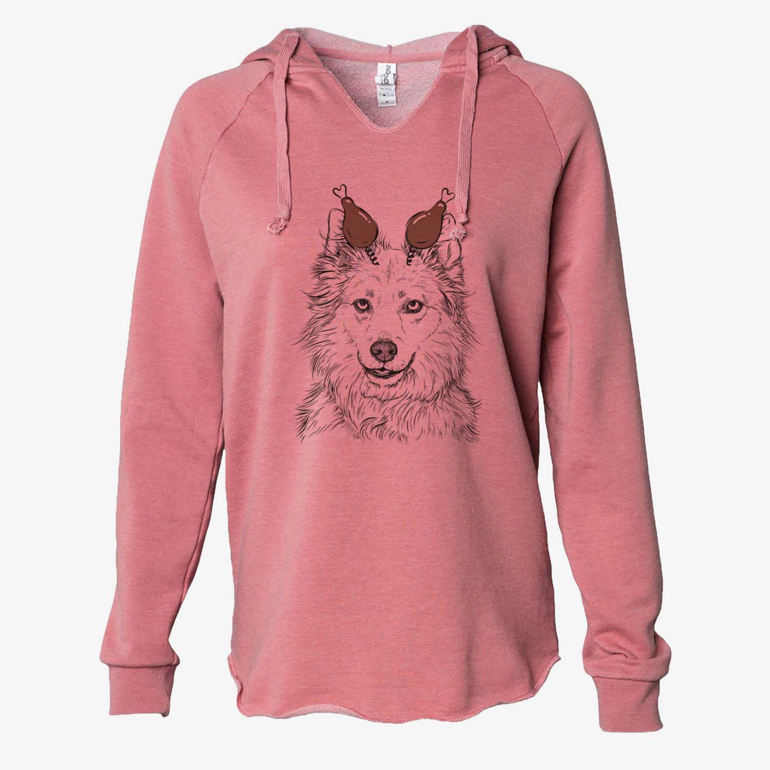 Thanksgiving Chia the Samoyed Husky Mix - Cali Wave Hooded Sweatshirt