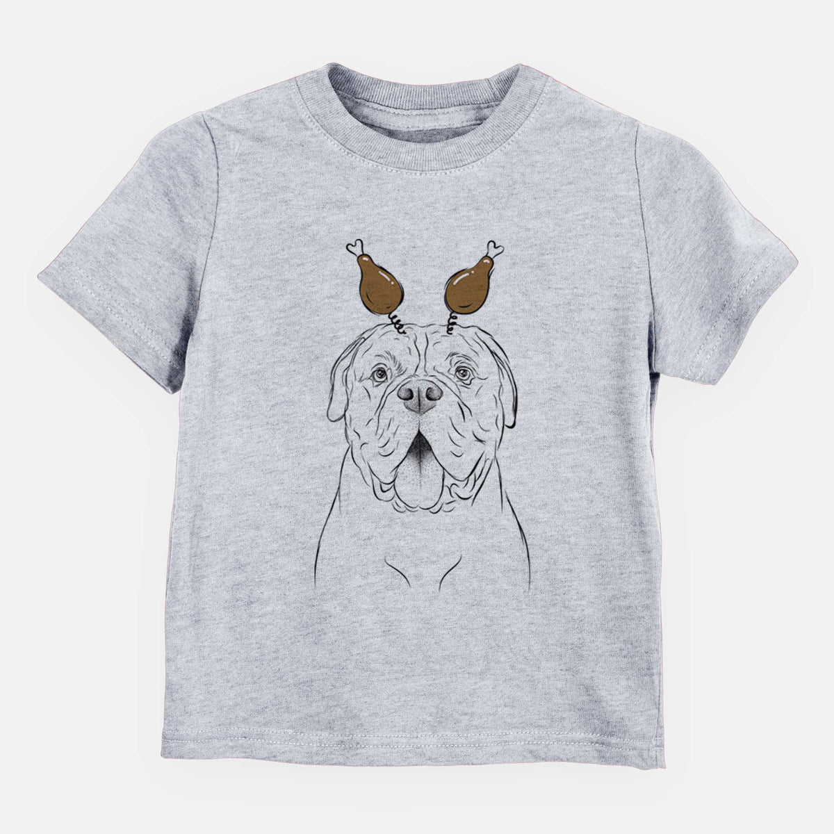 Thanksgiving Chief the Boxer Bulldog Mix - Kids/Youth/Toddler Shirt