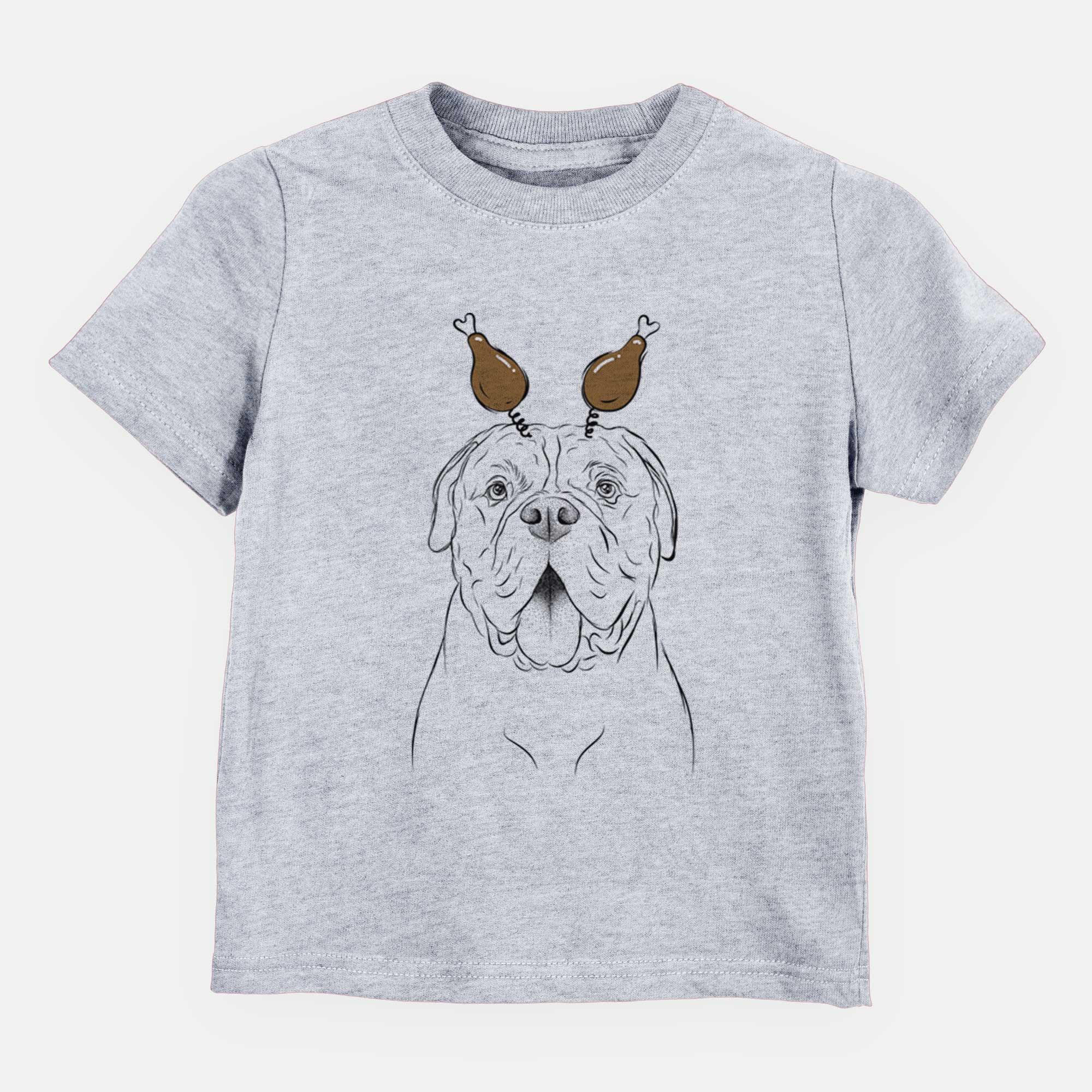 Thanksgiving Chief the Boxer Bulldog Mix - Kids/Youth/Toddler Shirt