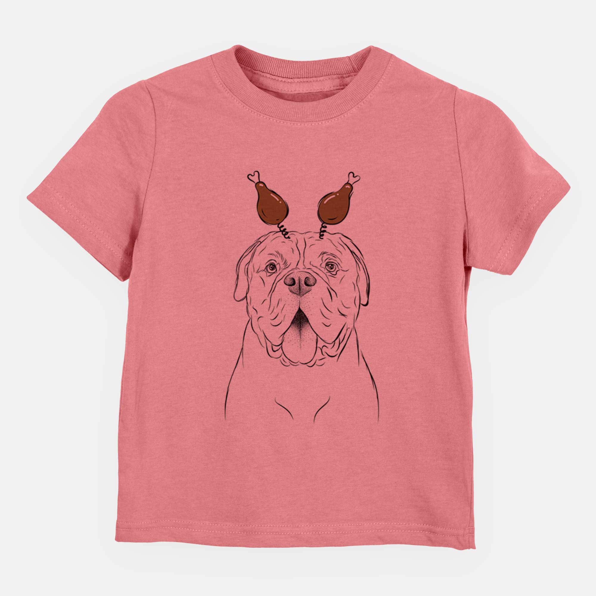 Thanksgiving Chief the Boxer Bulldog Mix - Kids/Youth/Toddler Shirt