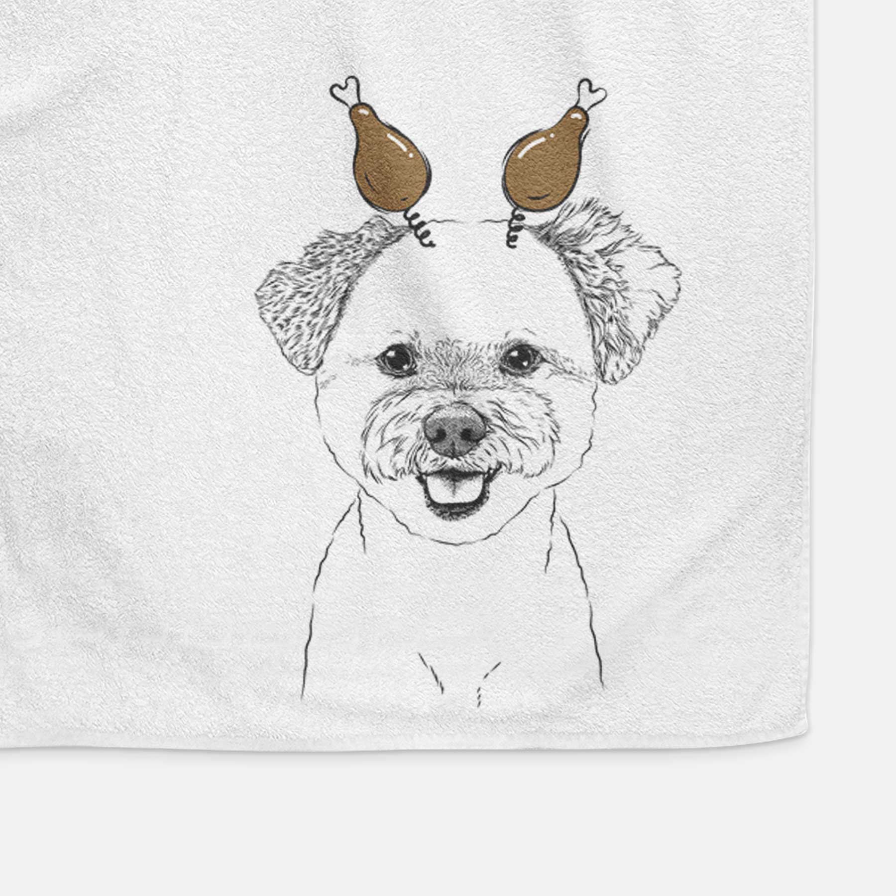 Chippy the Mixed Breed Decorative Hand Towel