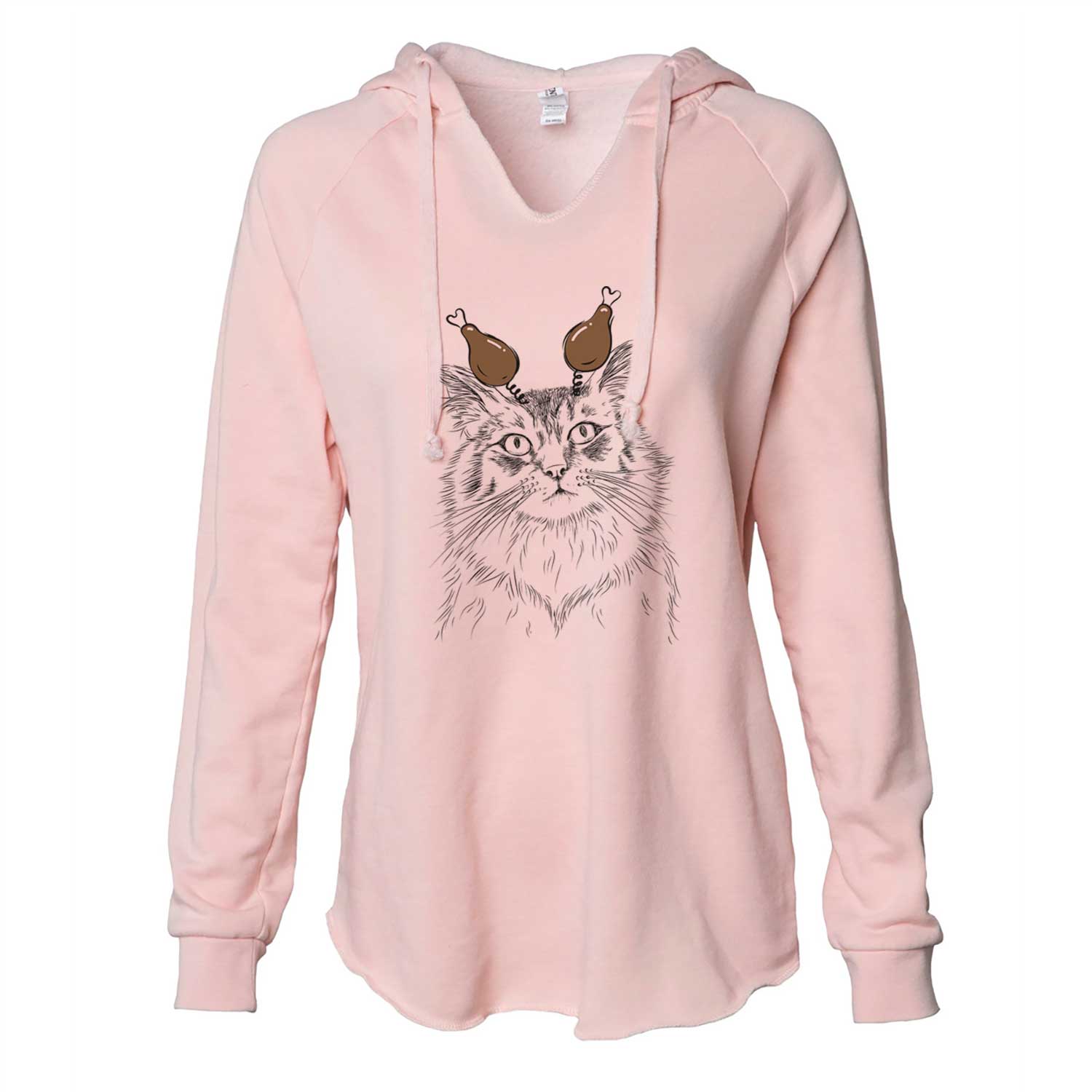 Thanksgiving Chloe the Tabby Cat - Cali Wave Hooded Sweatshirt