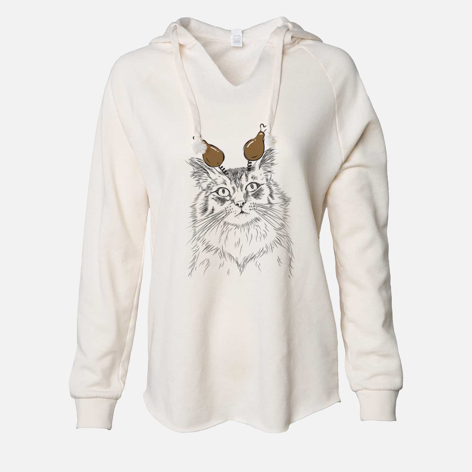 Thanksgiving Chloe the Tabby Cat - Cali Wave Hooded Sweatshirt