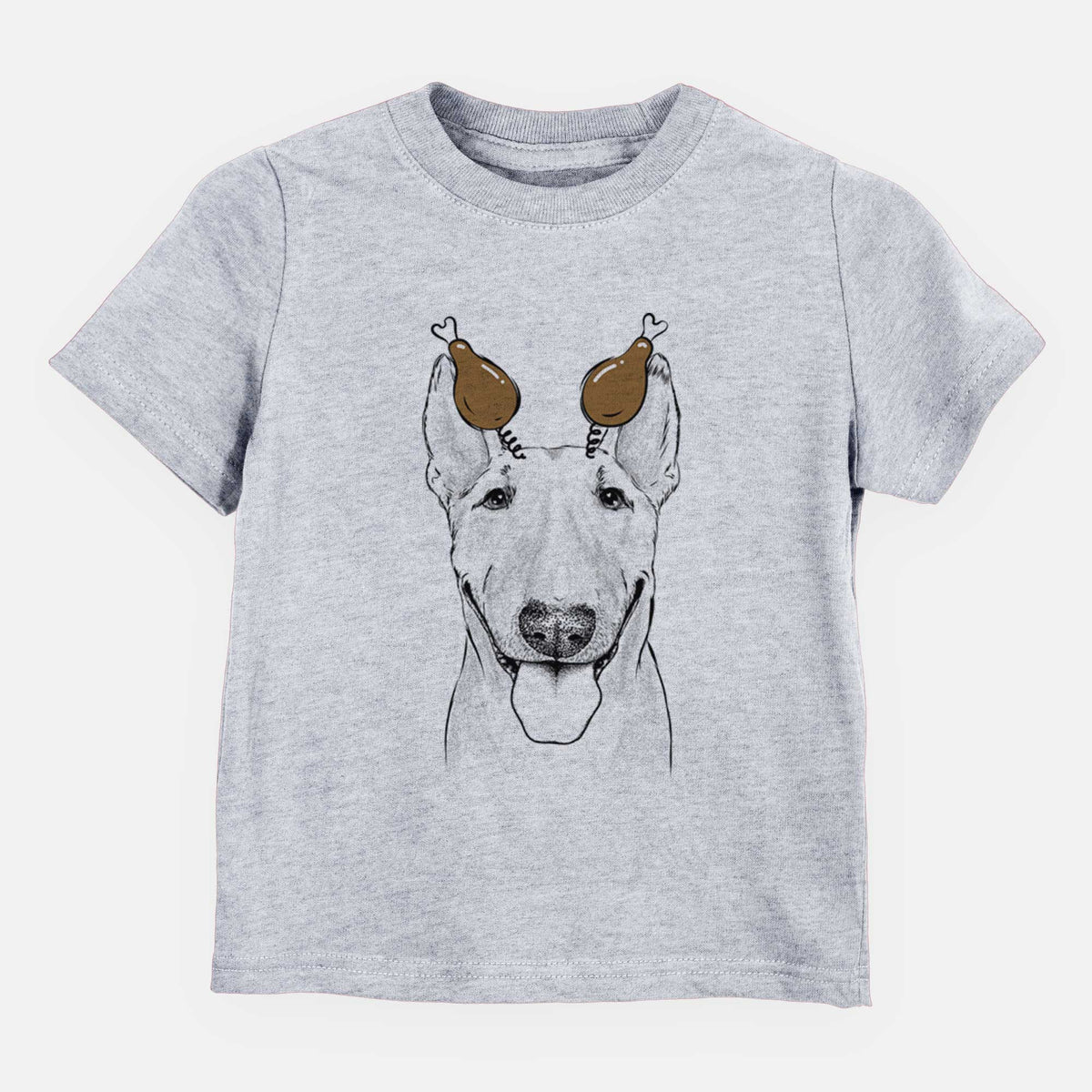 Thanksgiving Chloe the Bull Terrier - Kids/Youth/Toddler Shirt