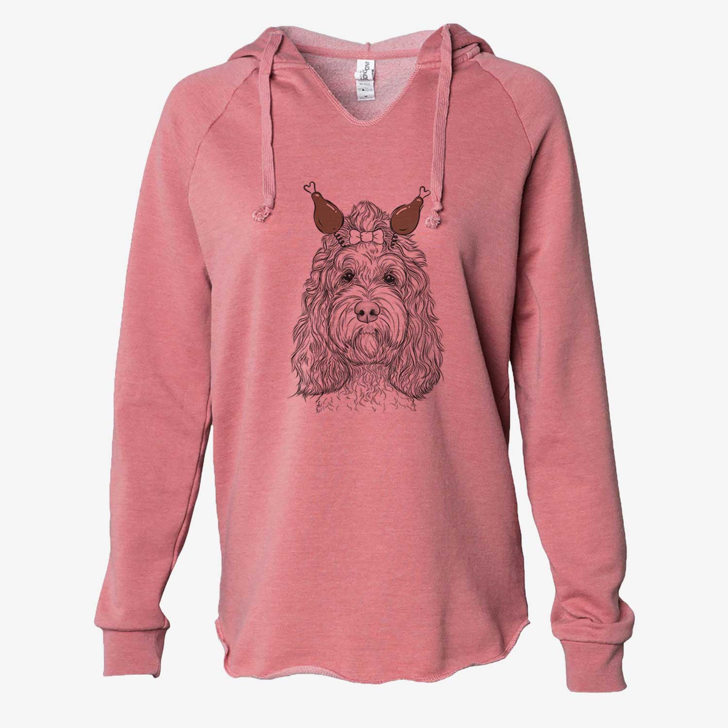 Thanksgiving Chloe the Cockapoo - Cali Wave Hooded Sweatshirt