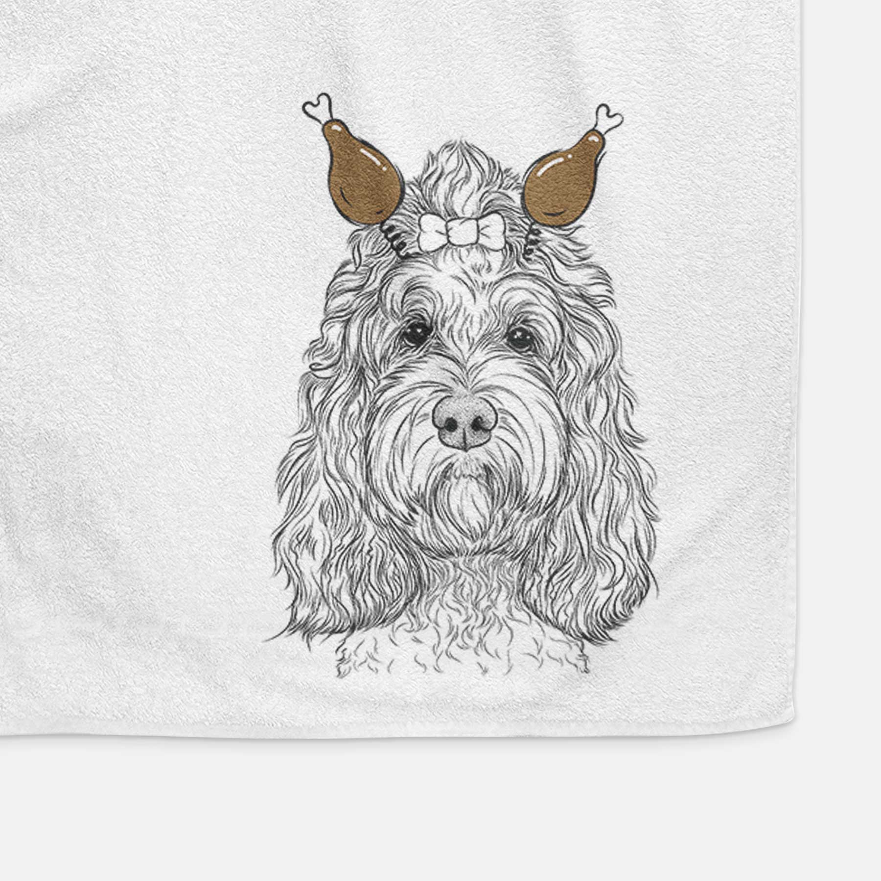 Chloe the Cockapoo Decorative Hand Towel