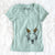 Thanksgiving Chocolate Chip the Boston Terrier - Women's V-neck Shirt