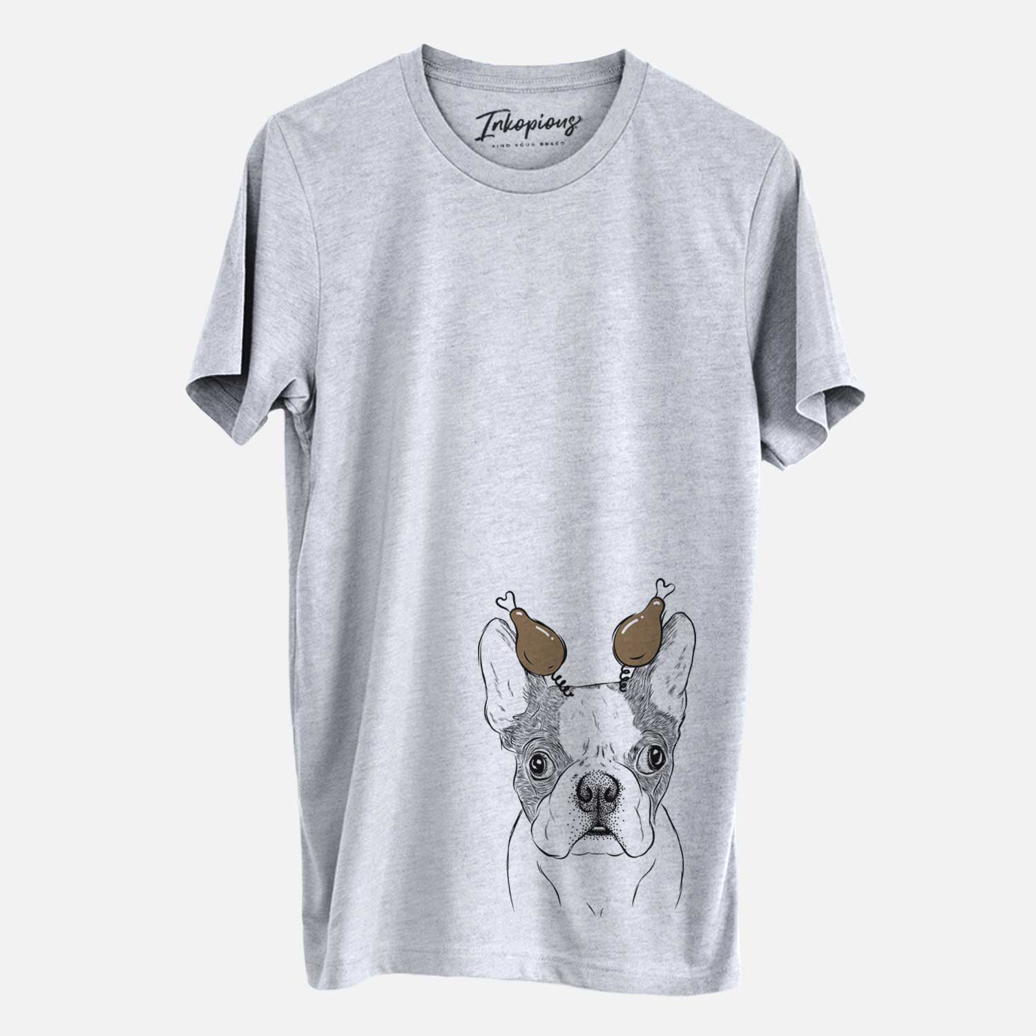 Thanksgiving Chocolate Chip the Boston Terrier - Unisex Crewneck