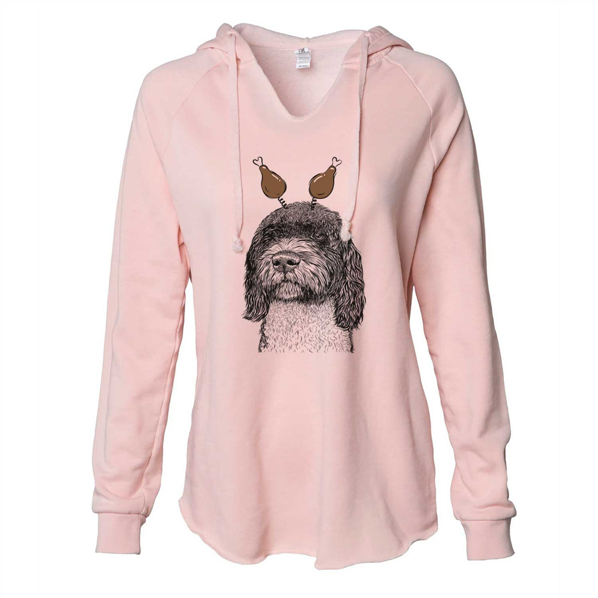 Thanksgiving Chris the Portuguese Water Dog - Cali Wave Hooded Sweatshirt