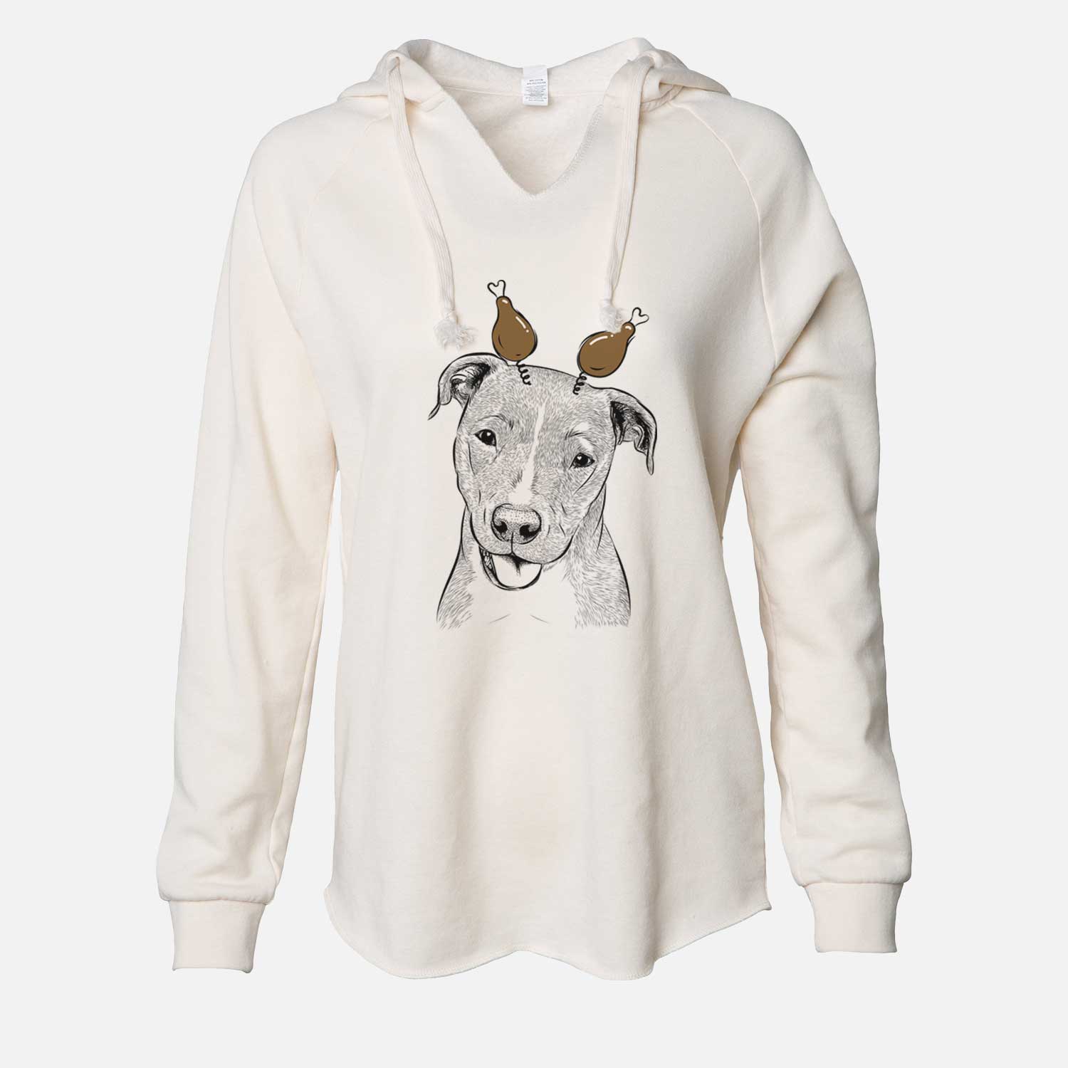 Thanksgiving Claiborne the American Staffordshire Terrier - Cali Wave Hooded Sweatshirt