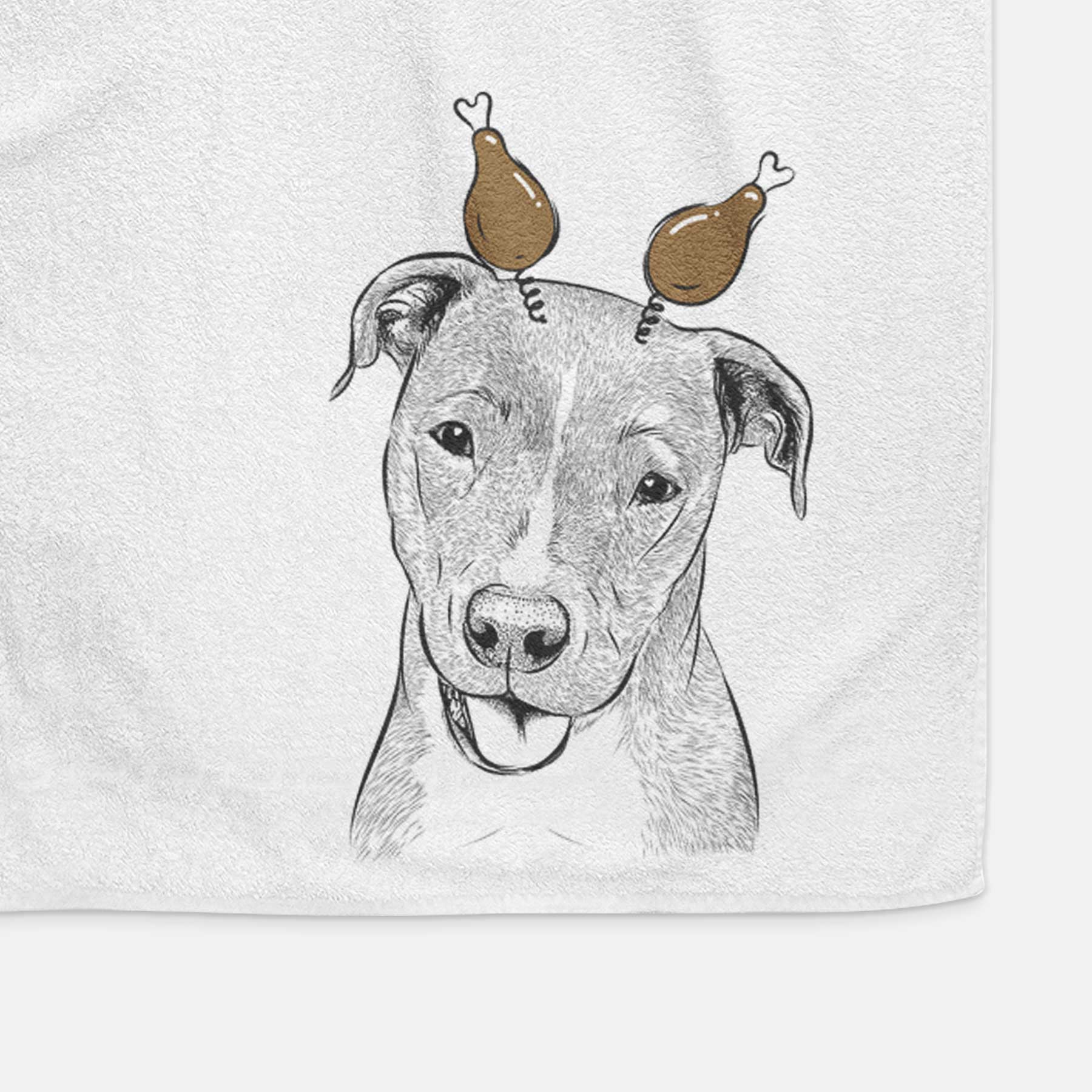 Claiborne the American Staffordshire Terrier Decorative Hand Towel