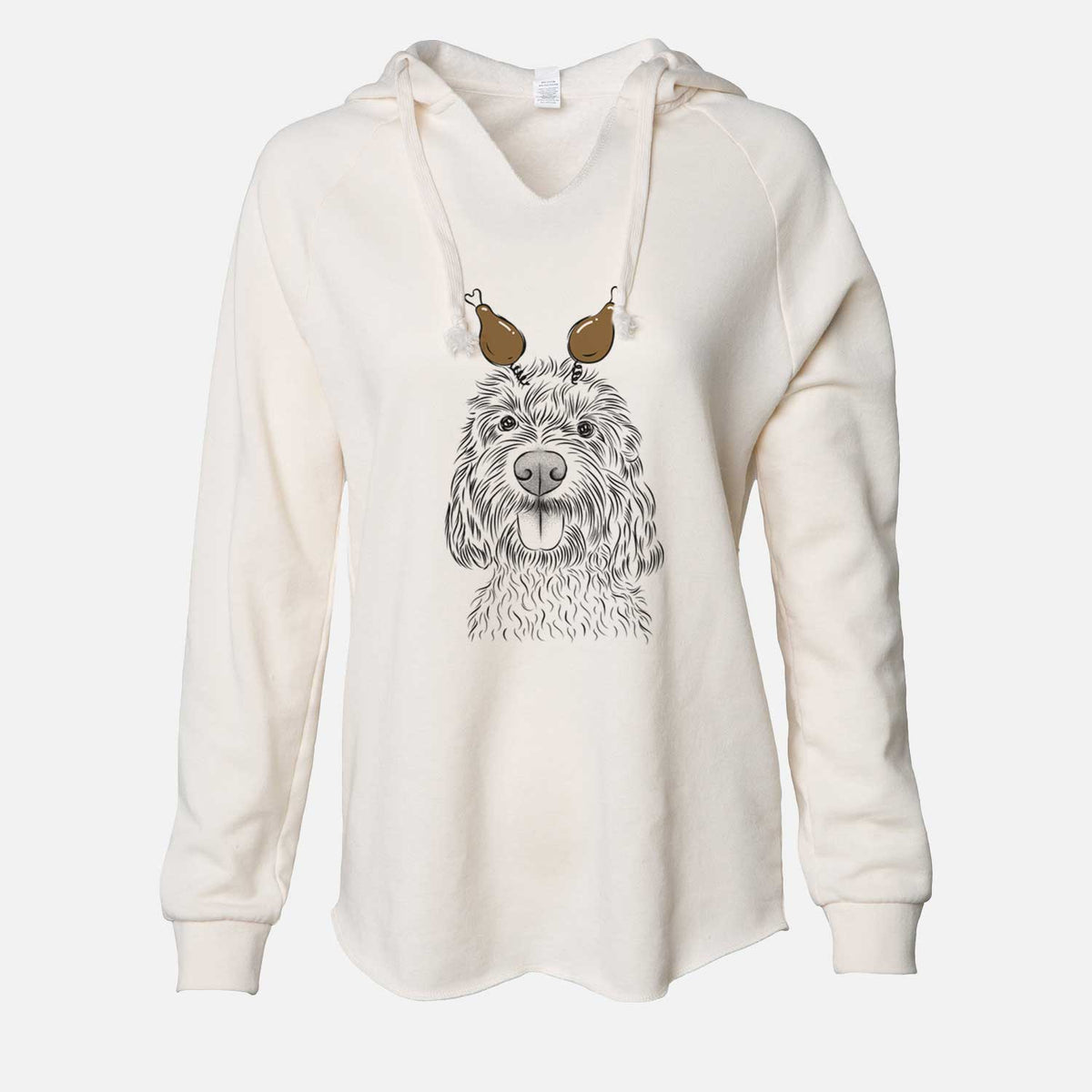 Thanksgiving Clover the Cockapoo - Cali Wave Hooded Sweatshirt