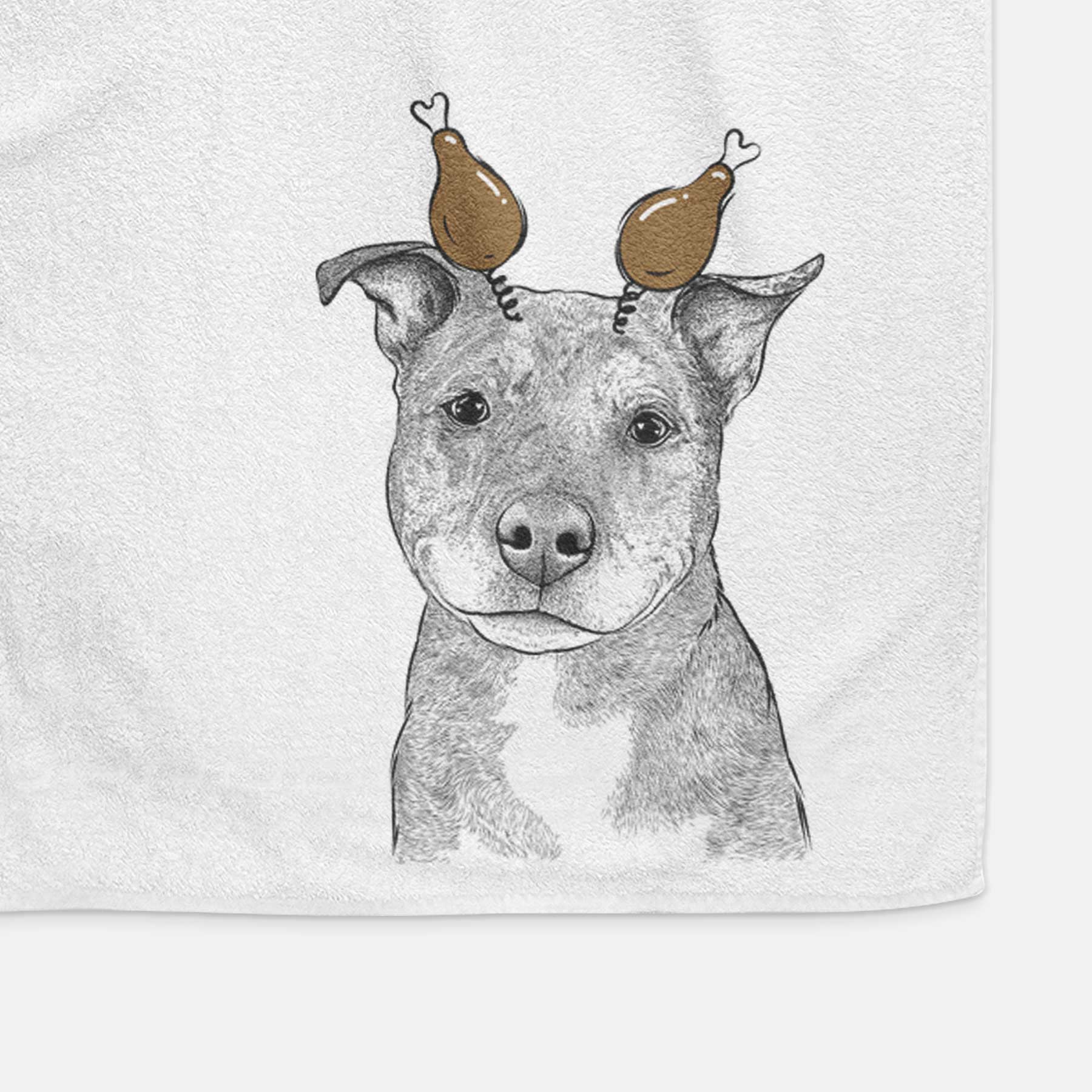 Cody the Catahoula Mix Decorative Hand Towel