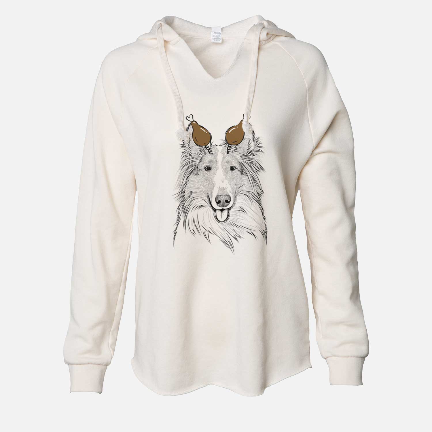 Thanksgiving Conrad the Rough Collie - Cali Wave Hooded Sweatshirt