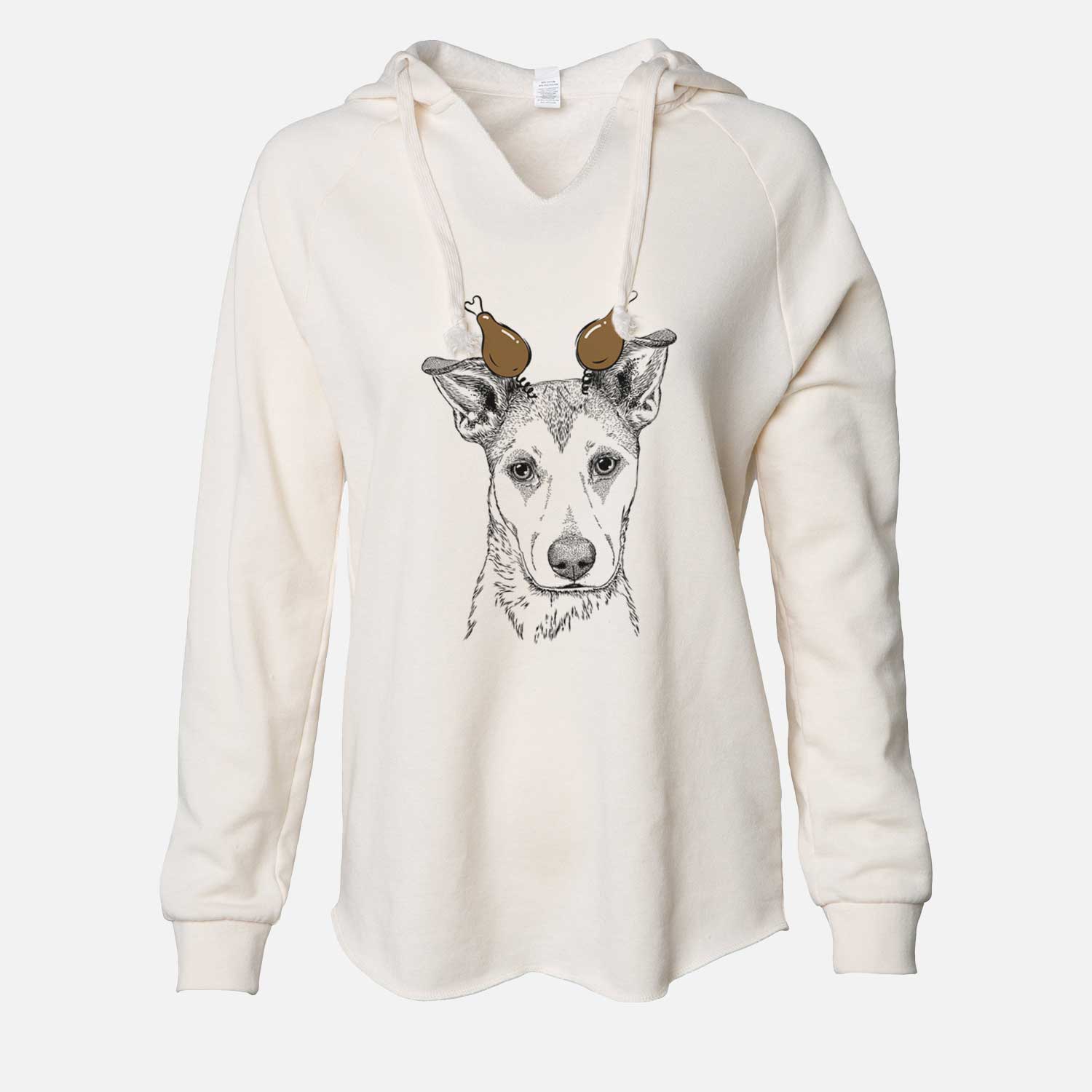 Thanksgiving Coral the Mixed Breed - Cali Wave Hooded Sweatshirt