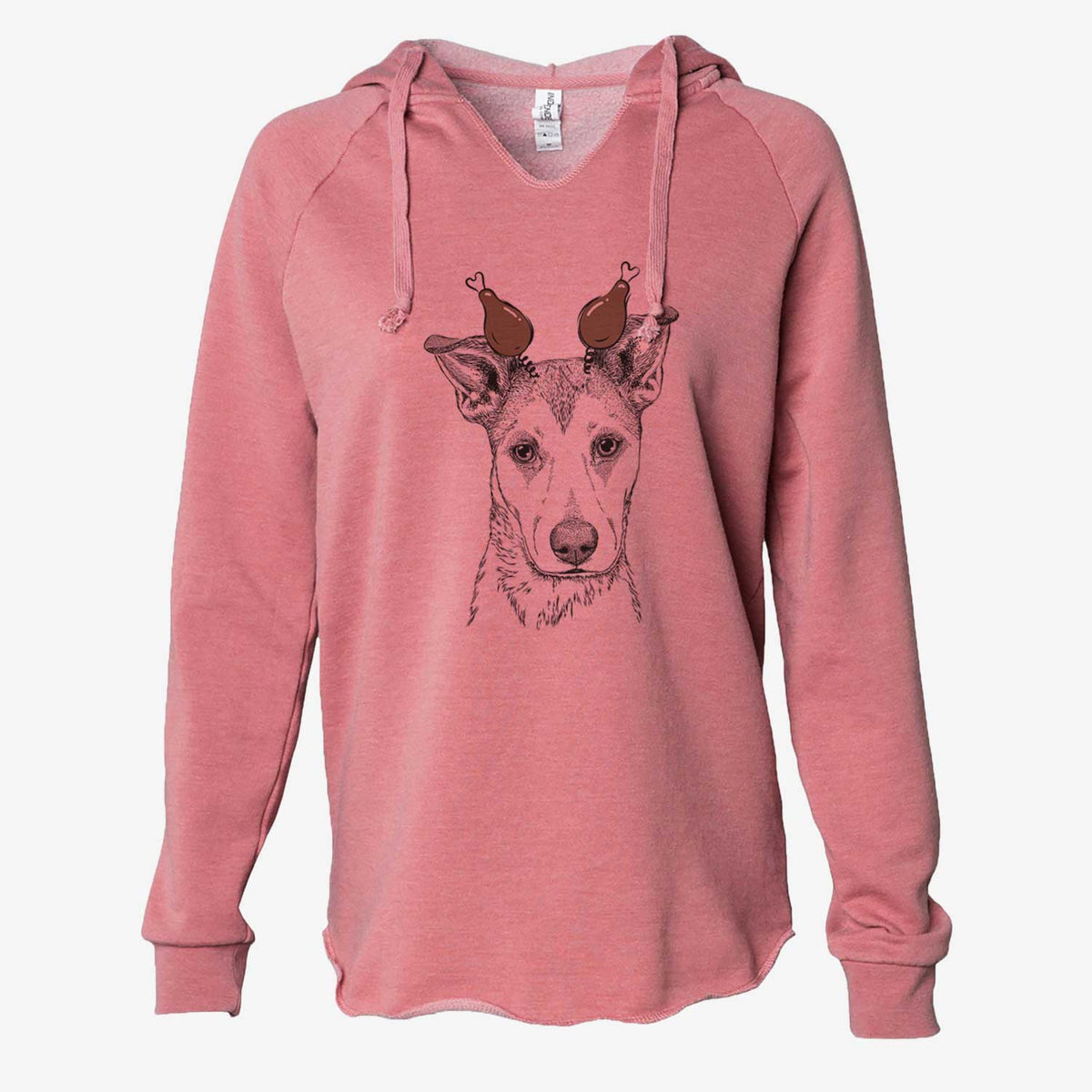 Thanksgiving Coral the Mixed Breed - Cali Wave Hooded Sweatshirt