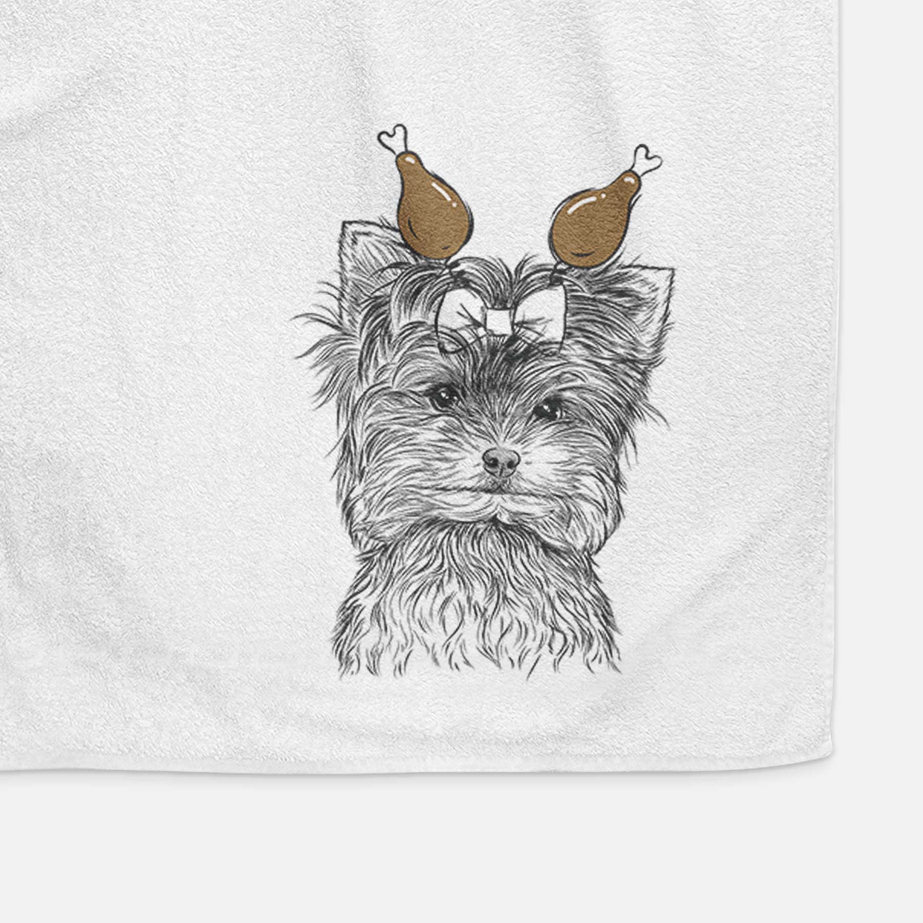 Cricket the Biewer Terrier Decorative Hand Towel