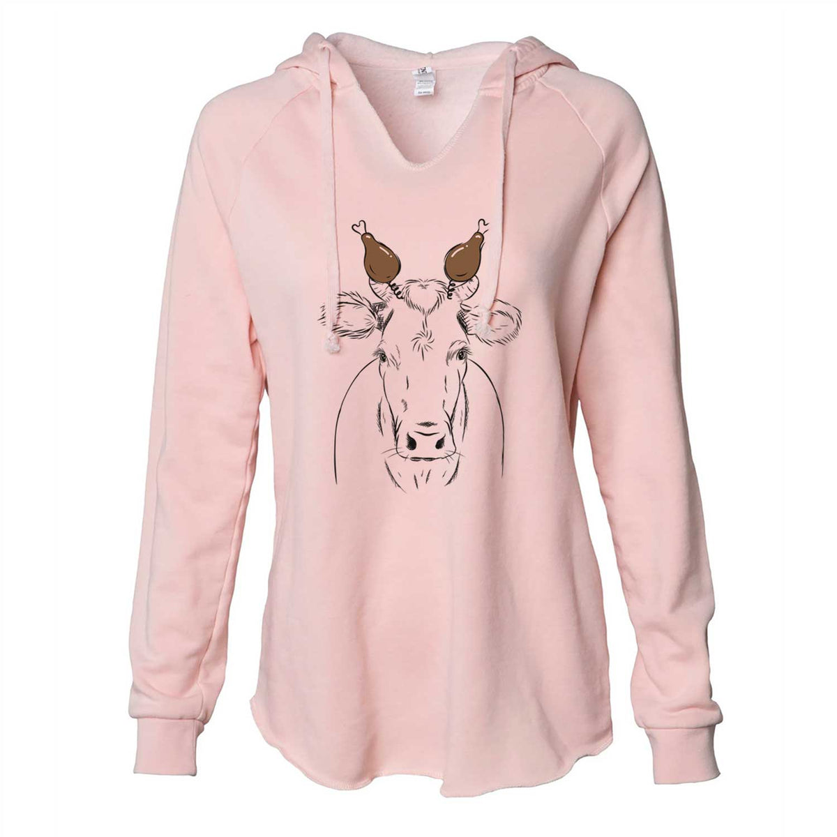 Thanksgiving Cruz the Cow - Cali Wave Hooded Sweatshirt