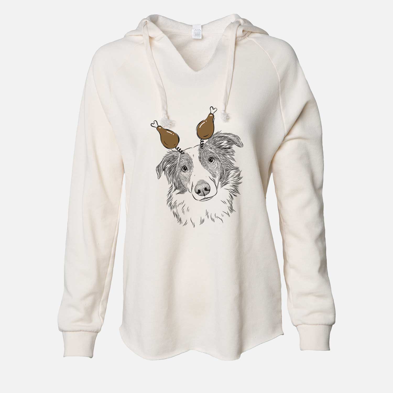 Thanksgiving Cyclone the Australian Shepherd - Cali Wave Hooded Sweatshirt