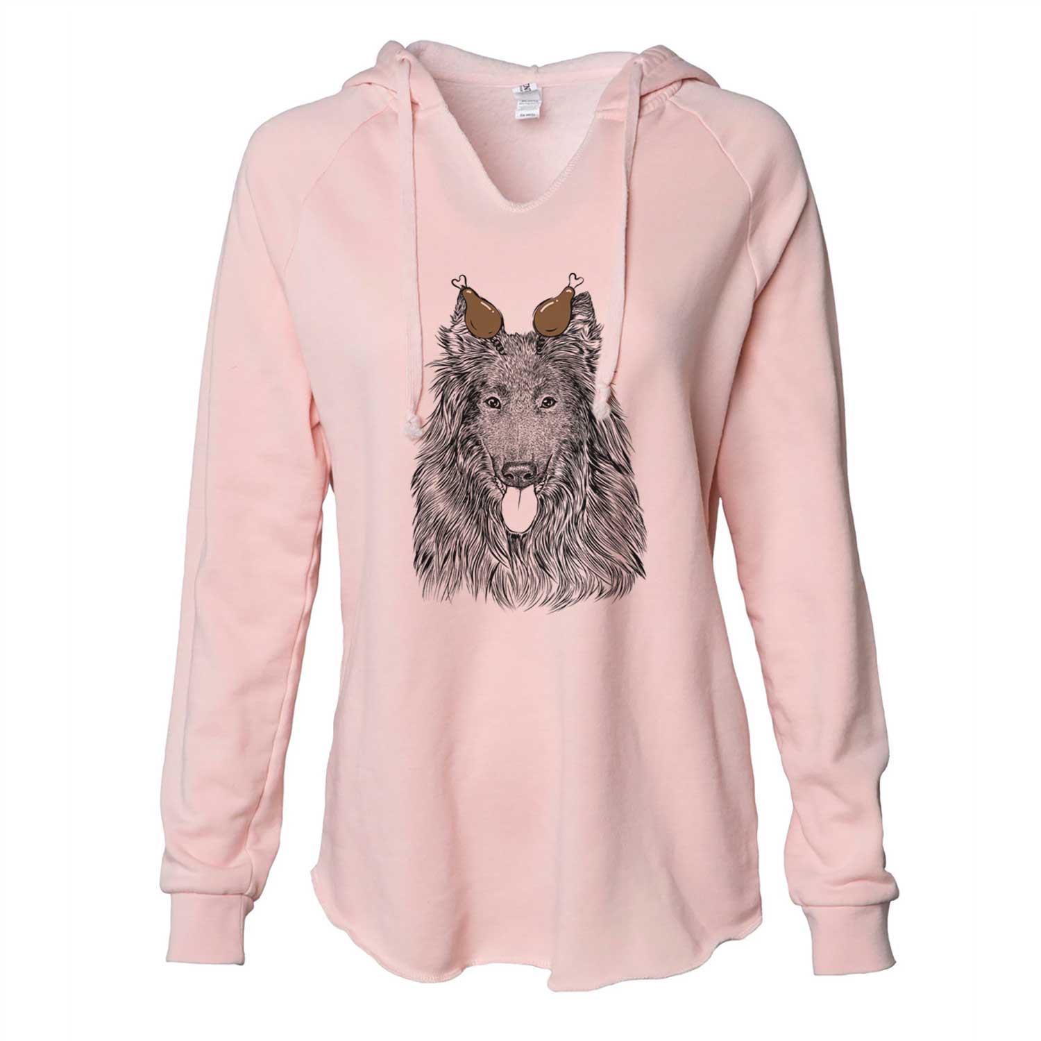 Thanksgiving Daan the Belgian Shepherd - Cali Wave Hooded Sweatshirt