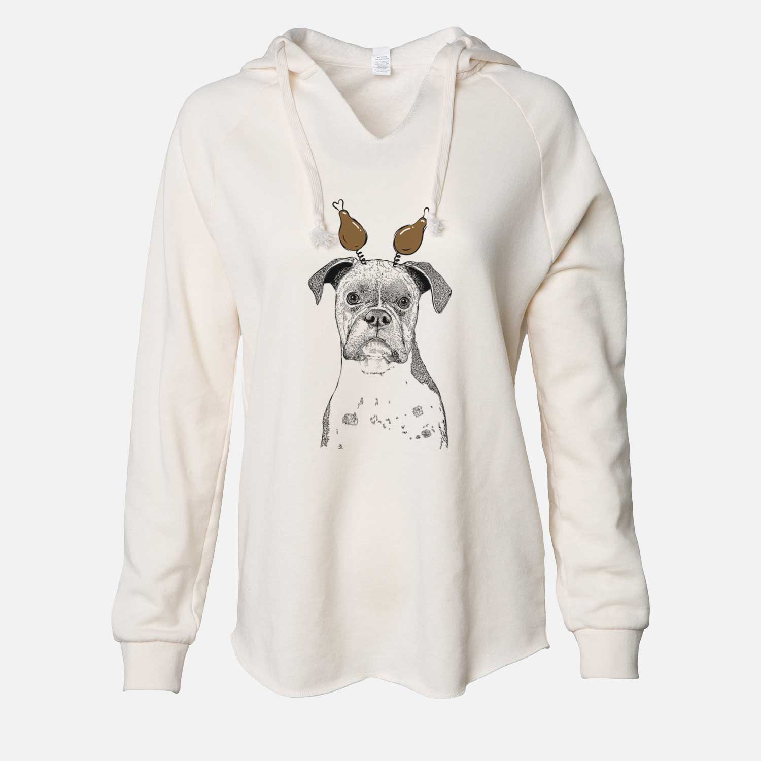 Thanksgiving Daisy the Boxer - Cali Wave Hooded Sweatshirt