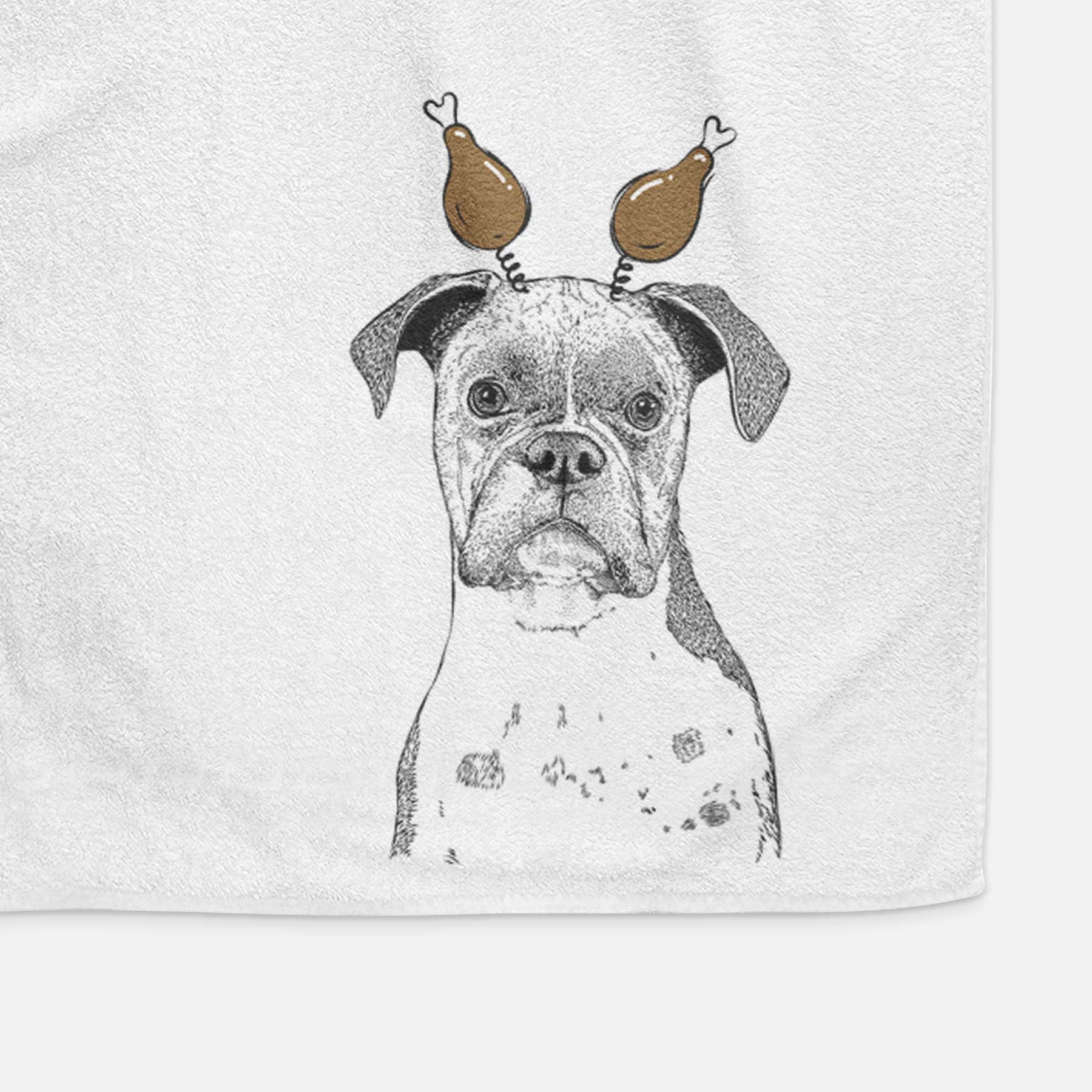 Daisy the Boxer Decorative Hand Towel