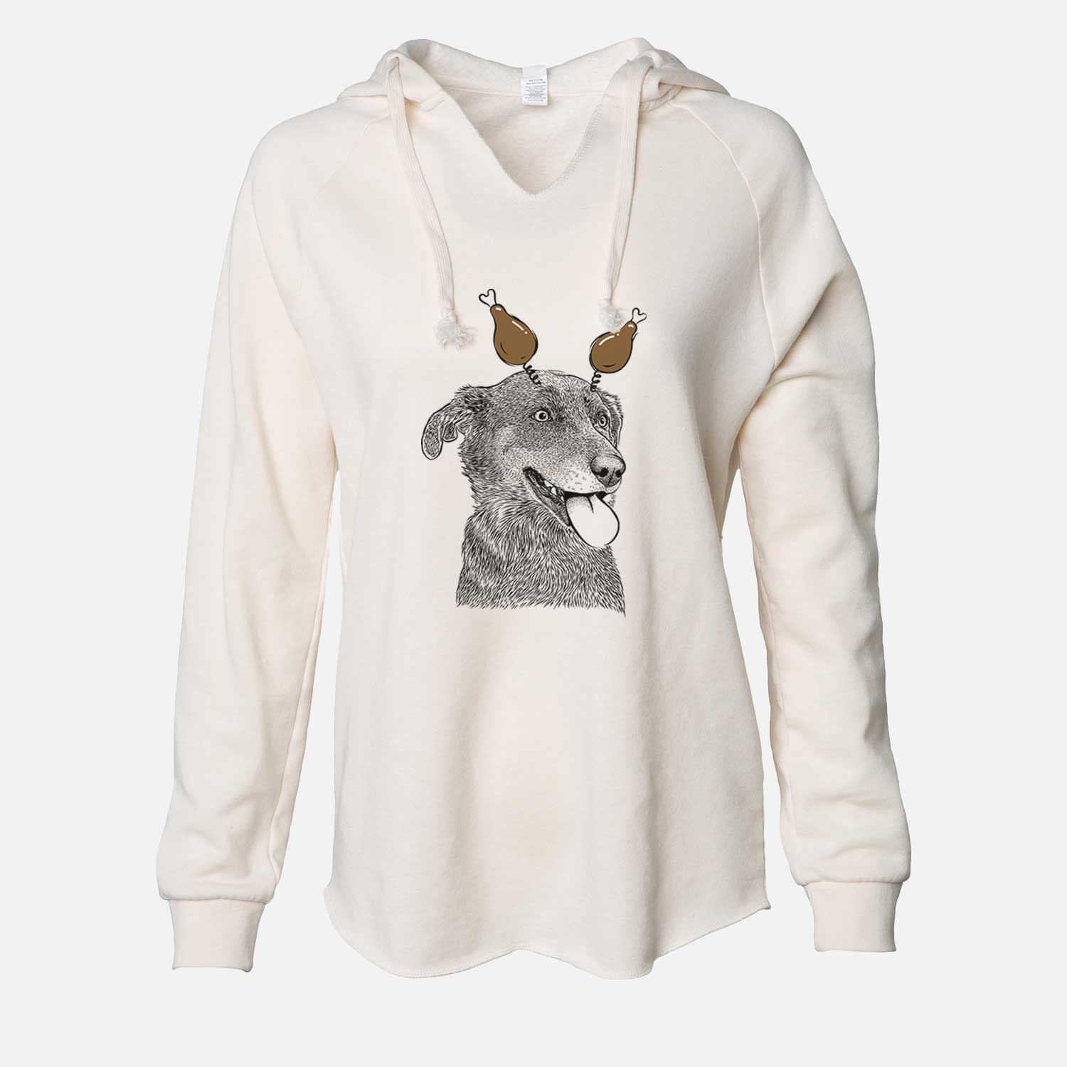 Thanksgiving Daisy the Australian Shepherd Mix - Cali Wave Hooded Sweatshirt