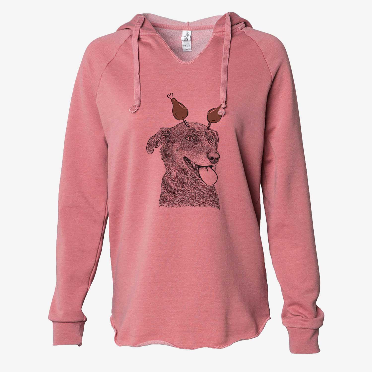 Thanksgiving Daisy the Australian Shepherd Mix - Cali Wave Hooded Sweatshirt