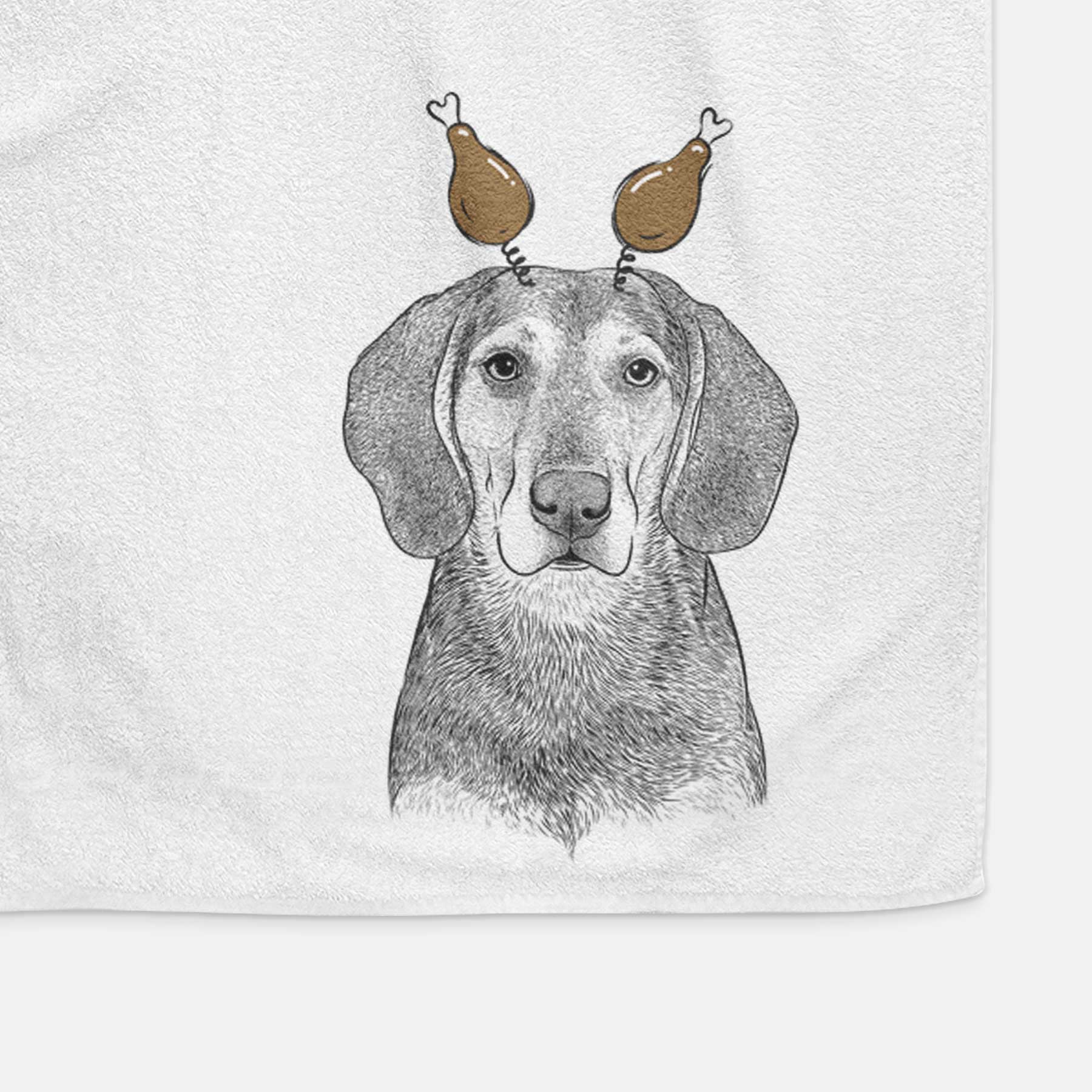 Daisy the Hound Mix Decorative Hand Towel