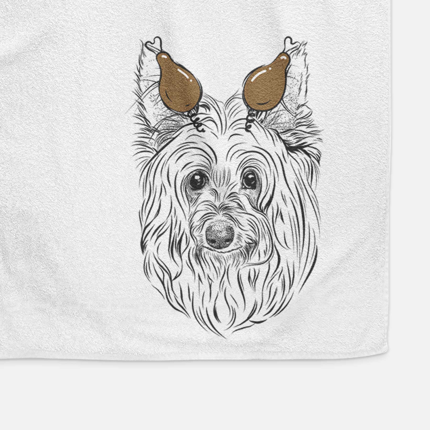 Daisy May the Silky Terrier Decorative Hand Towel