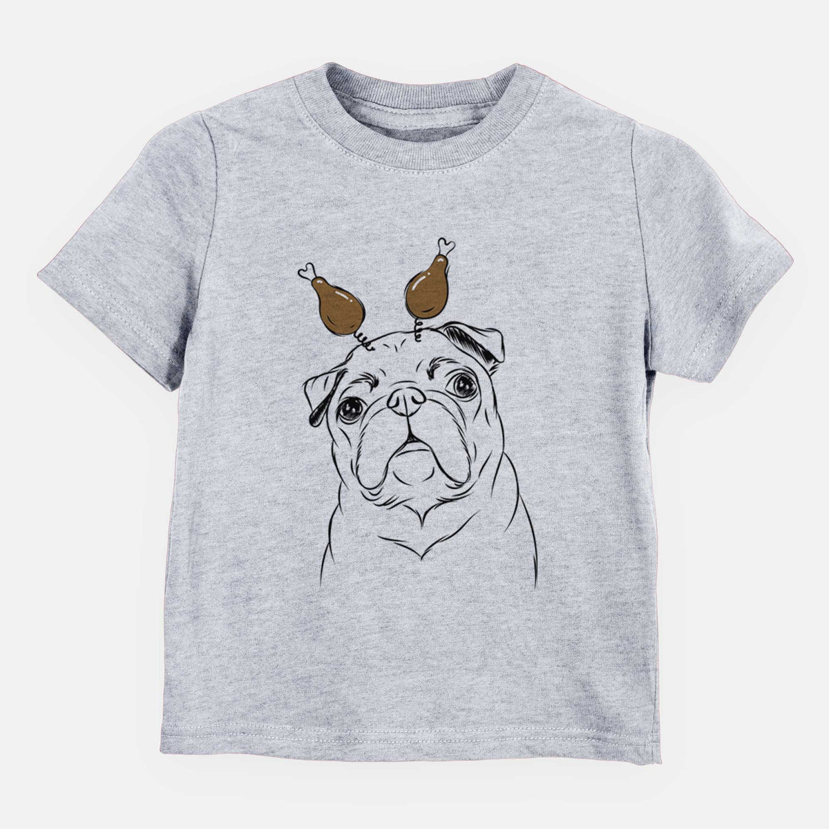 Thanksgiving Darling Chloe the Pug - Kids/Youth/Toddler Shirt