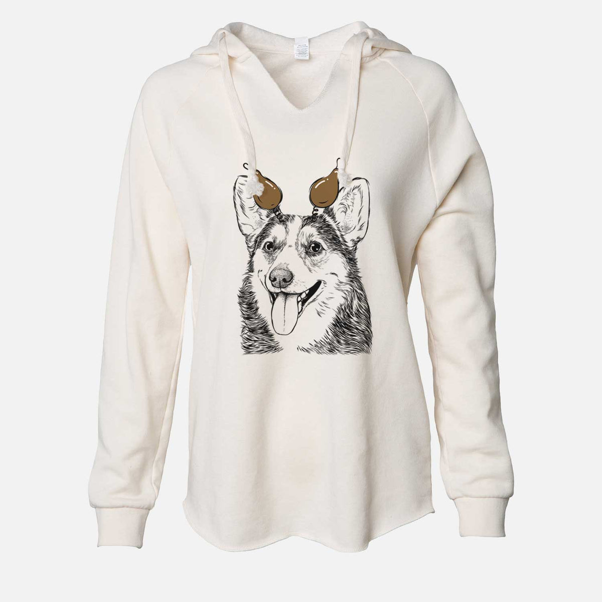 Thanksgiving Darma the Corgi - Cali Wave Hooded Sweatshirt