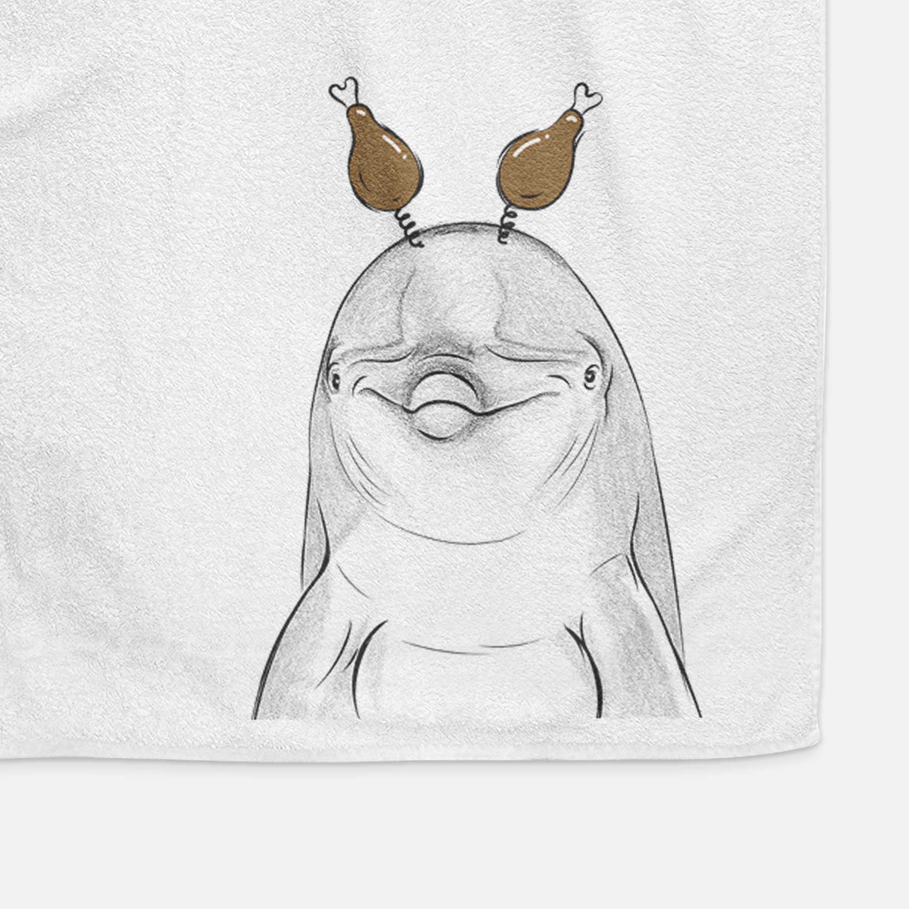 Dave the Dolphin Decorative Hand Towel