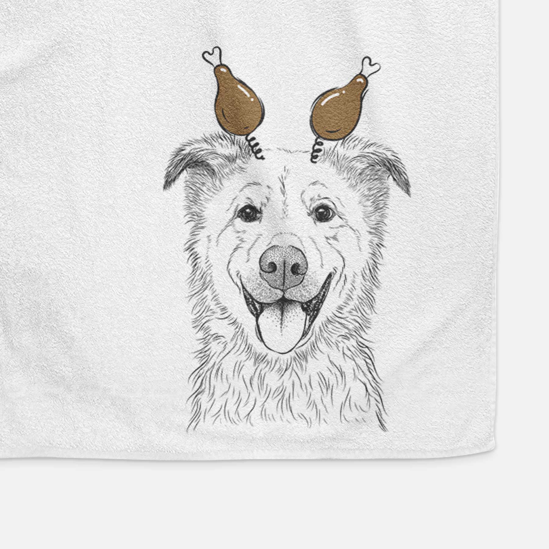 Dawson the Mixed Breed Decorative Hand Towel