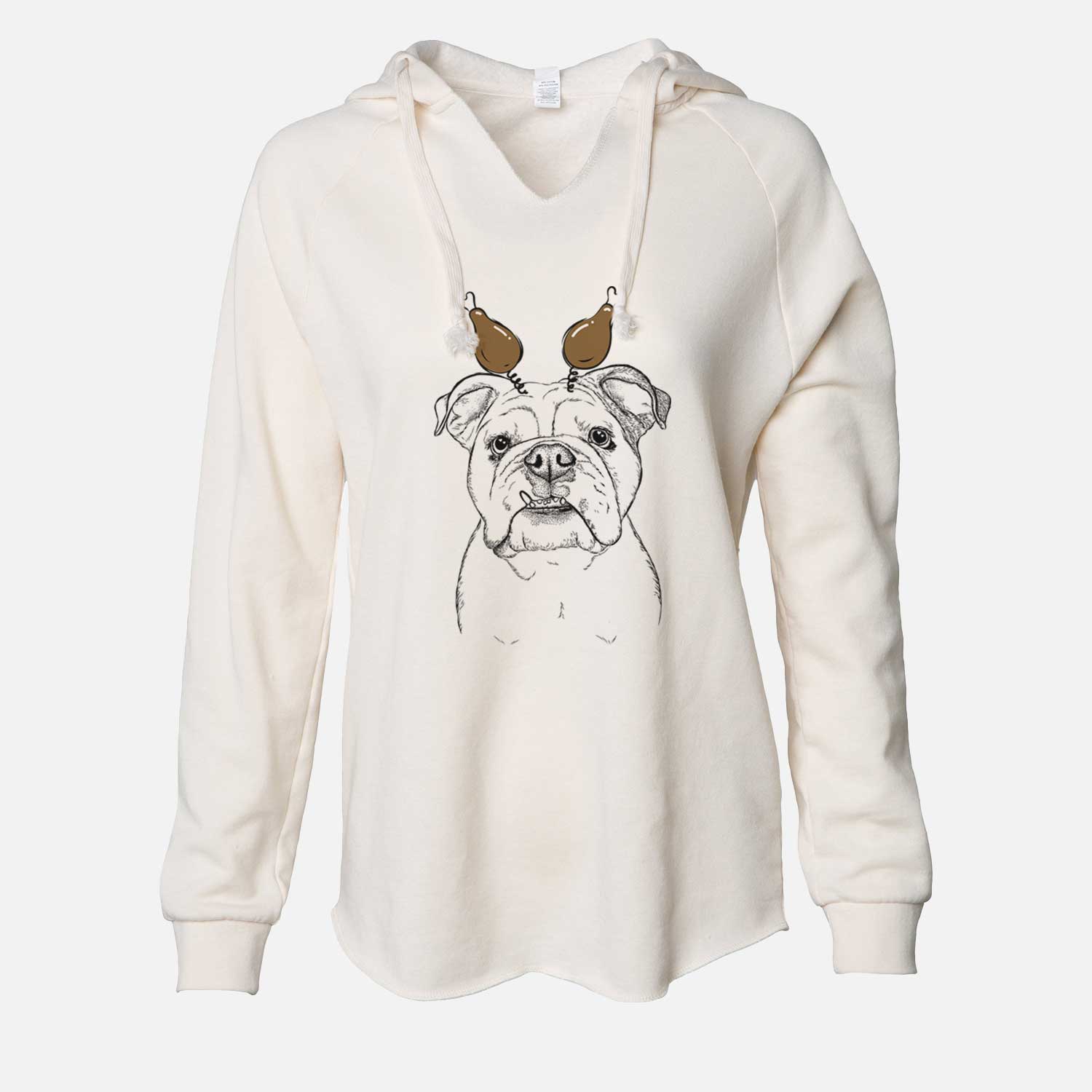 Thanksgiving Dazy the English Bulldog - Cali Wave Hooded Sweatshirt