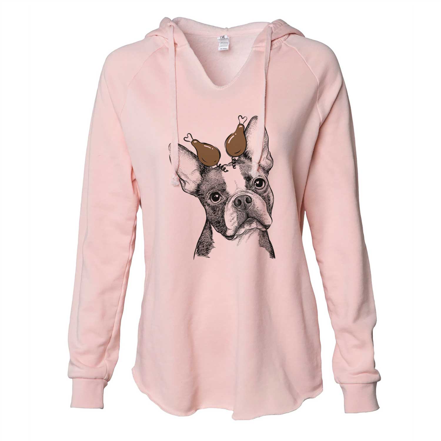 Thanksgiving Dee Dee the Boston Terrier - Cali Wave Hooded Sweatshirt