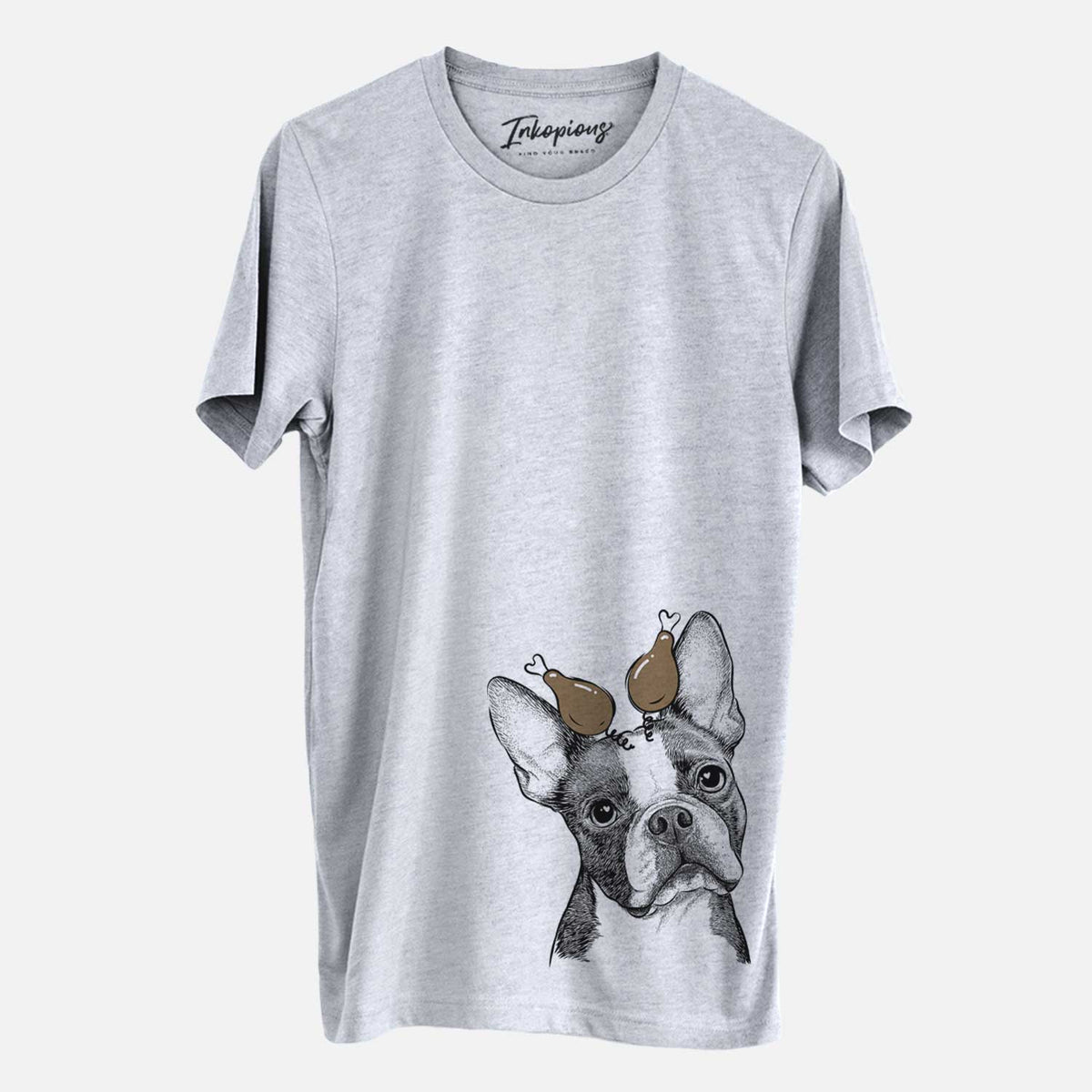 Thanksgiving Dee Dee the Boston Terrier - Unisex Crewneck